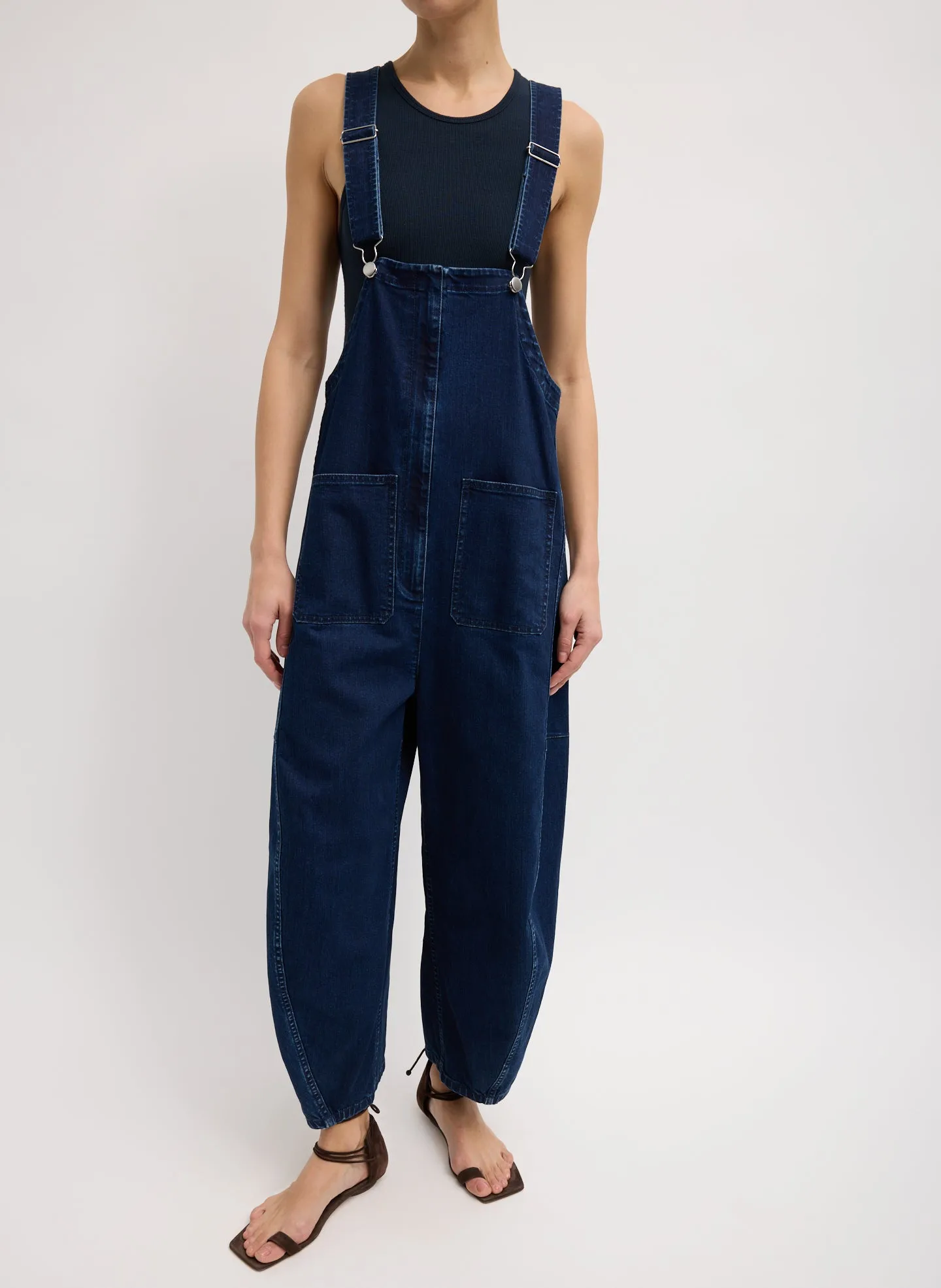 Classic Indigo Denim Jumpsuit sold by Tibi