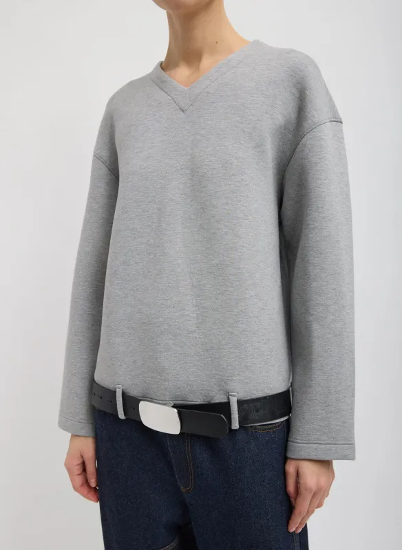 Bonded Viscose Easy V-Neck made by Tibi