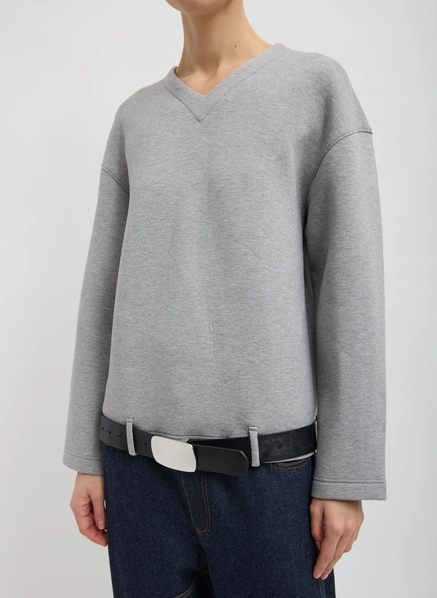 Bonded Viscose Easy V-Neck sold by Tibi