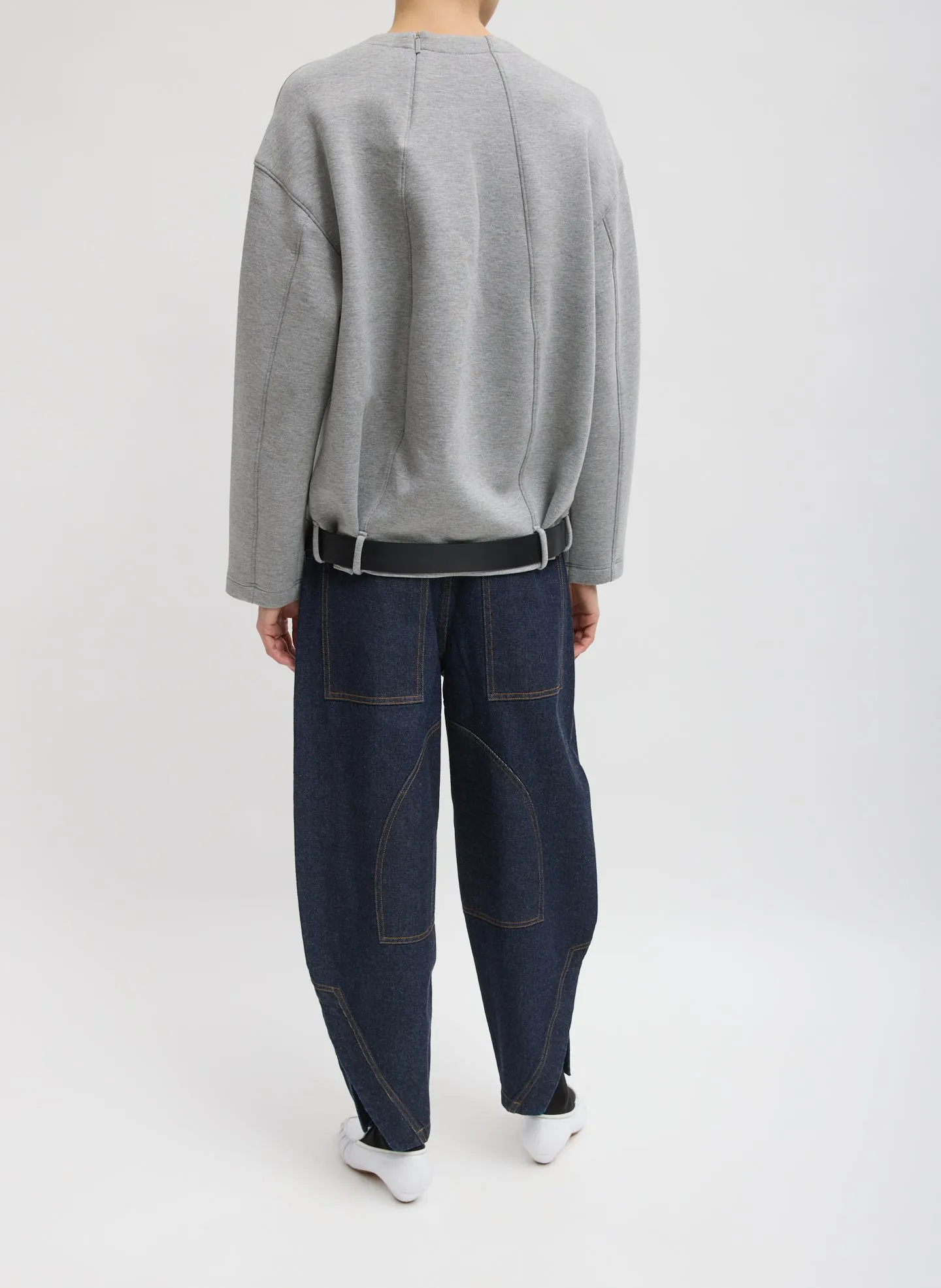 Bonded Viscose Easy V-Neck sold by Tibi product image thumbnail 5