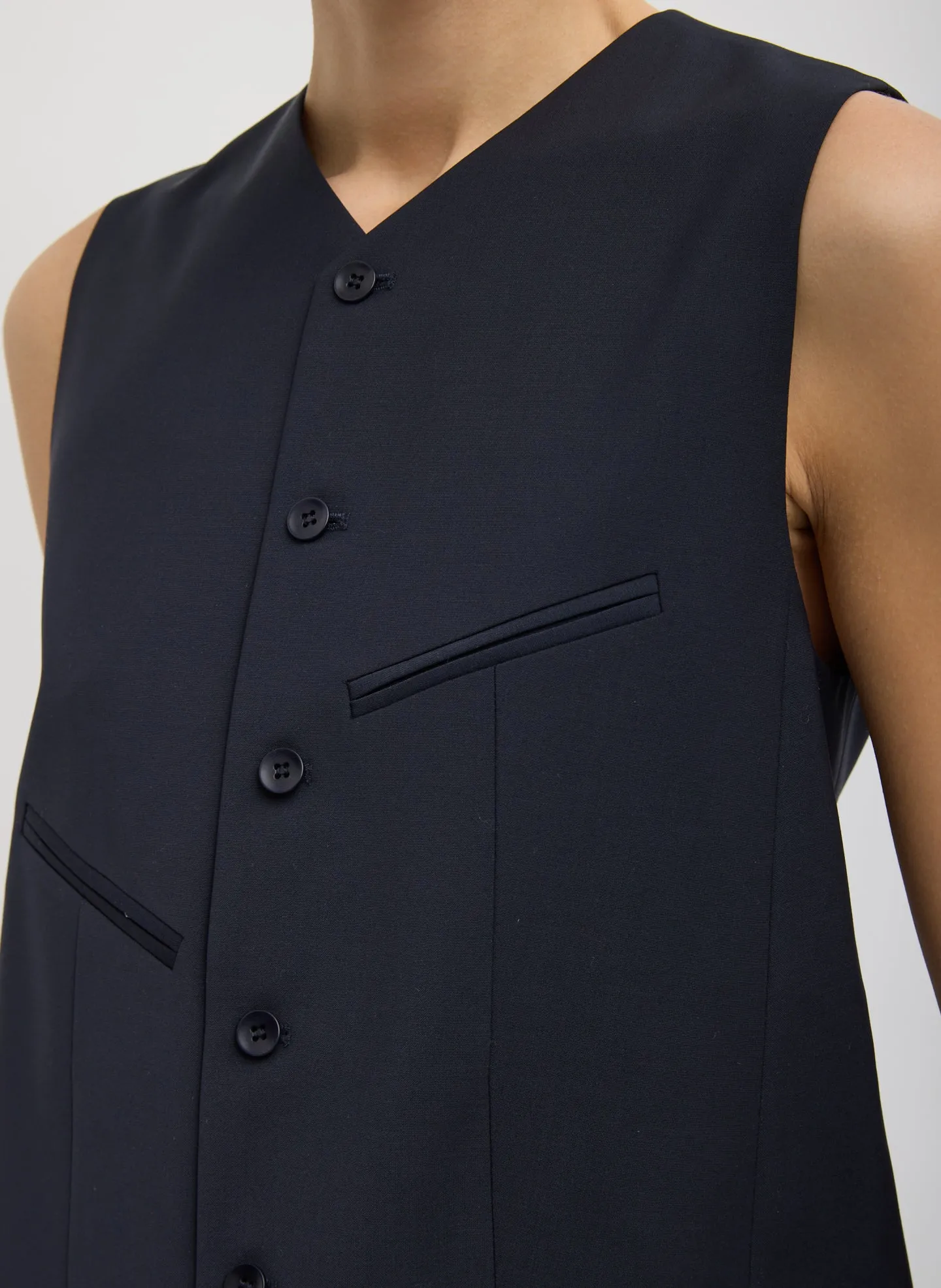 Tropical Wool Easy Vest sold by Tibi product image thumbnail 2