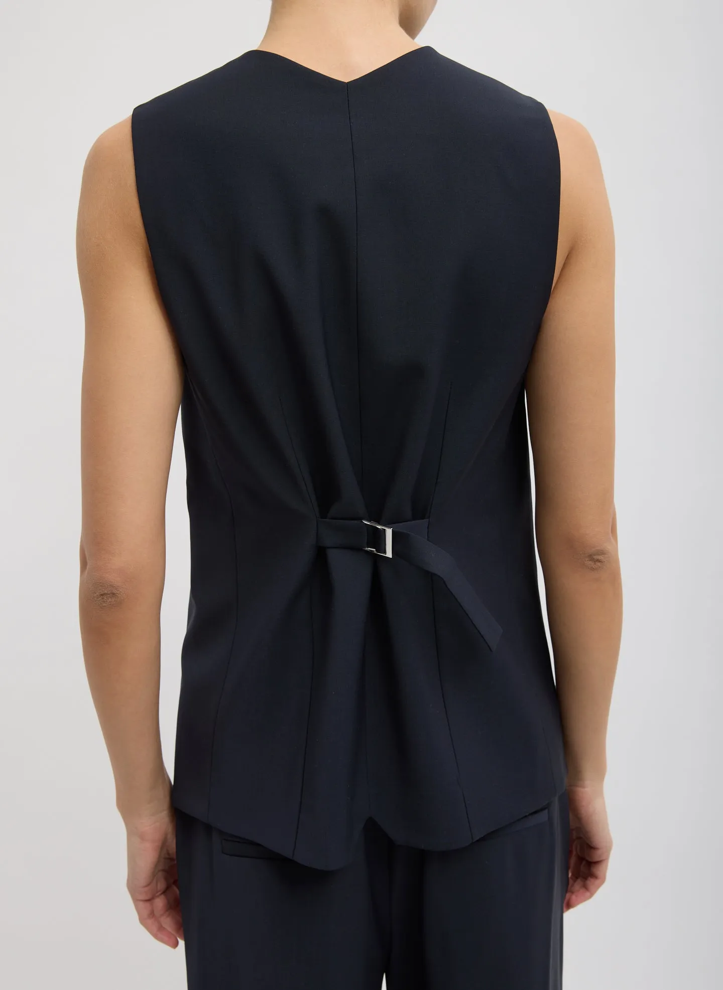 Tropical Wool Easy Vest sold by Tibi product image thumbnail 4