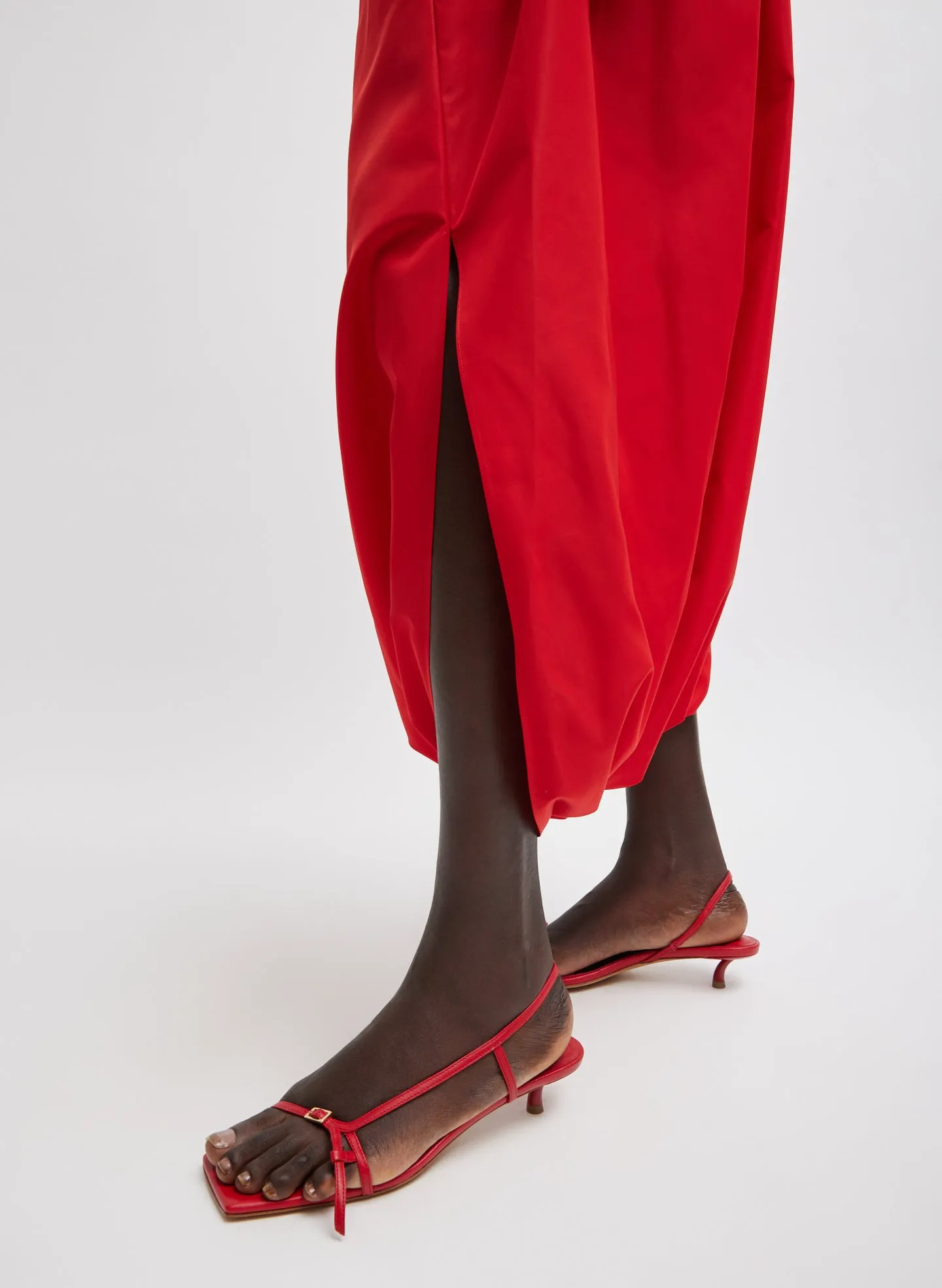 Italian Sporty Nylon Pleated Jalouise Skirt sold by Tibi product image thumbnail 2