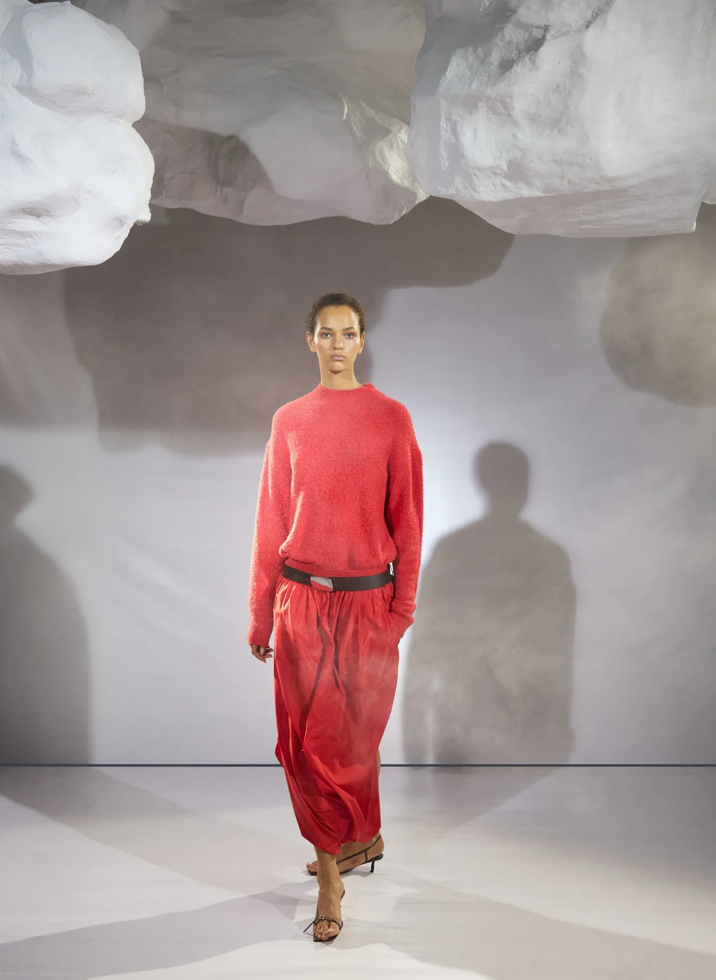 Italian Sporty Nylon Pleated Jalouise Skirt sold by Tibi product image thumbnail 5