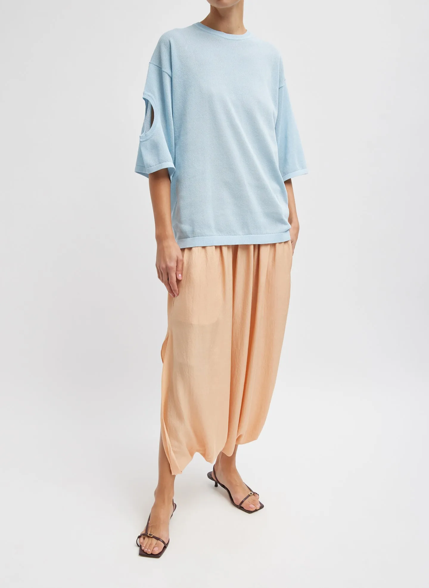 Crispy Sweater Oversized Easy T-Shirt sold by Tibi product image thumbnail 4