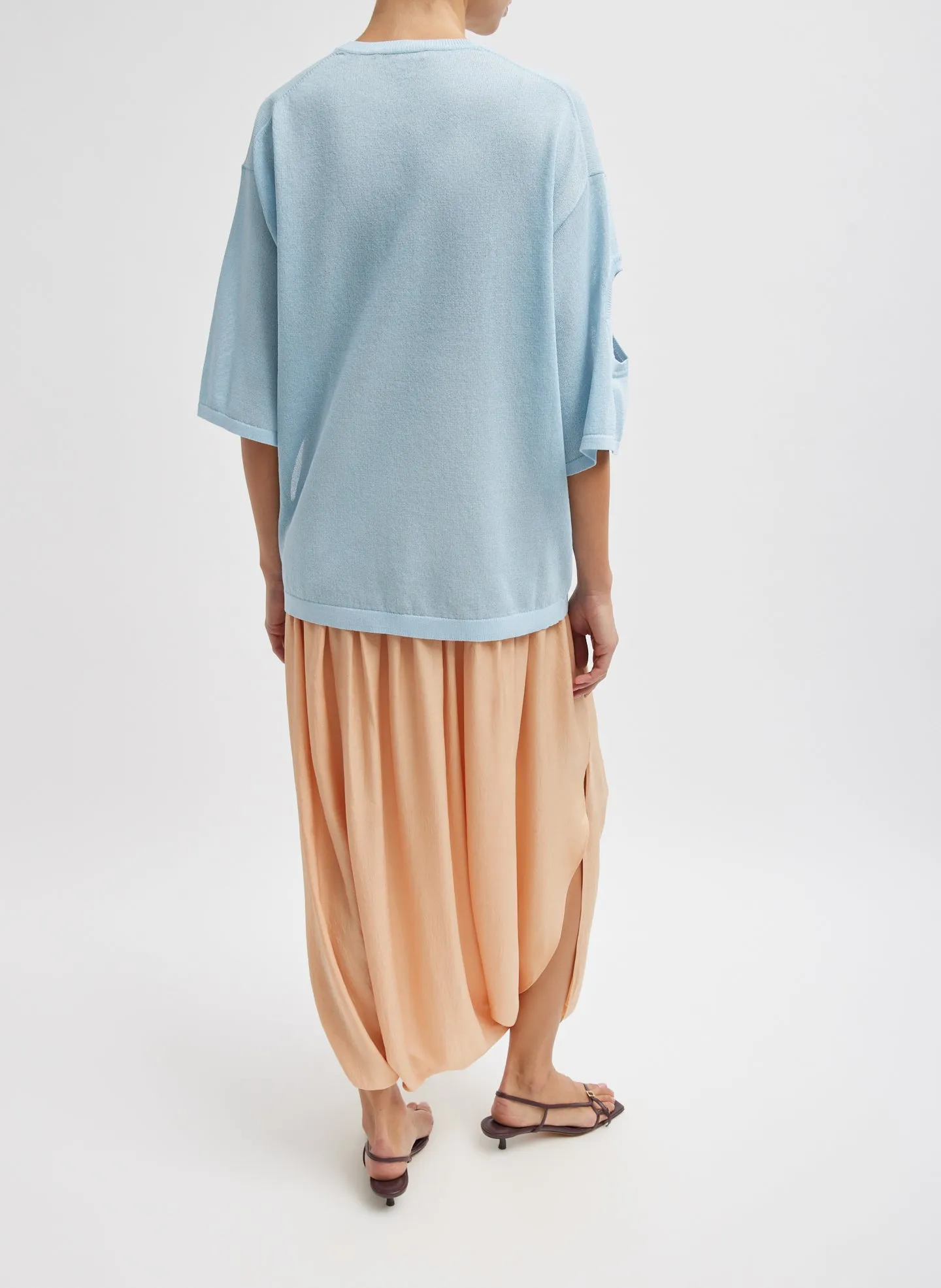 Crispy Sweater Oversized Easy T-Shirt sold by Tibi product image thumbnail 5