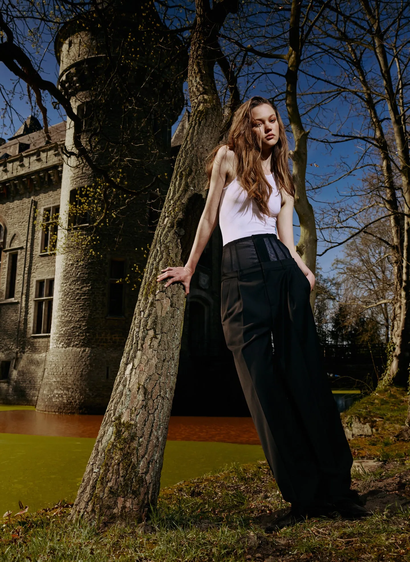 Corset Pant Content Block 1 sold by Tibi