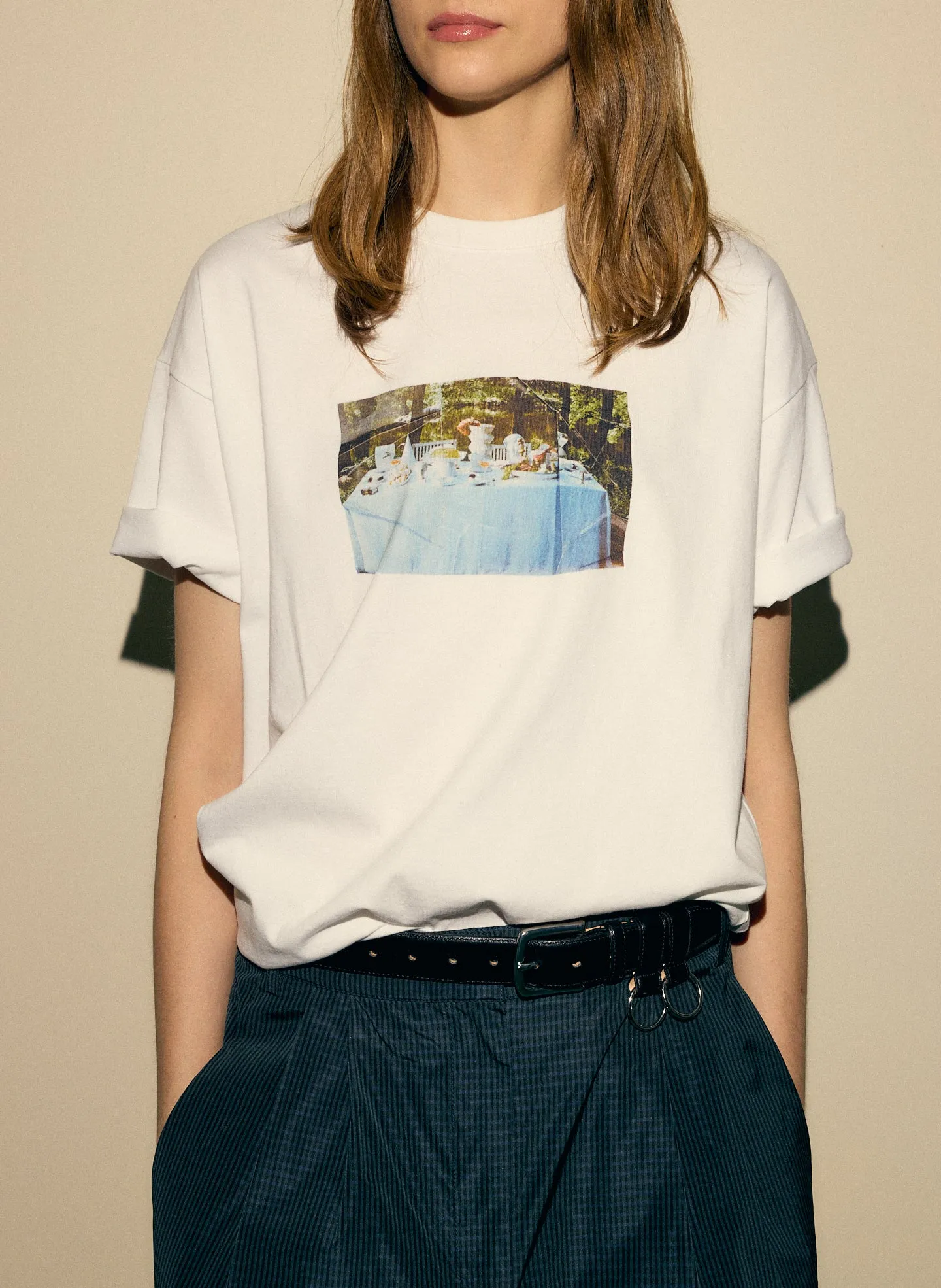 Tibi Creative Lab Supper Print T-Shirt sold by Tibi product image thumbnail 5
