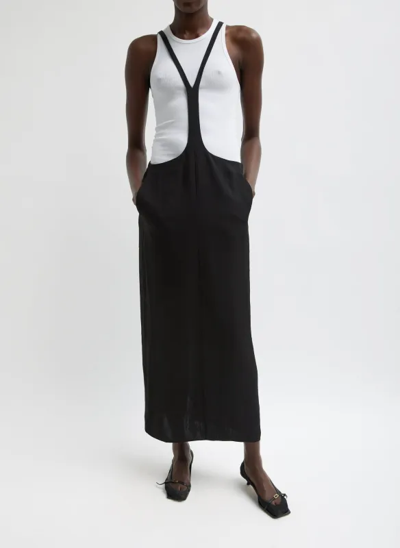 Summer Acetate Crinkle Overall Skirt made by Tibi