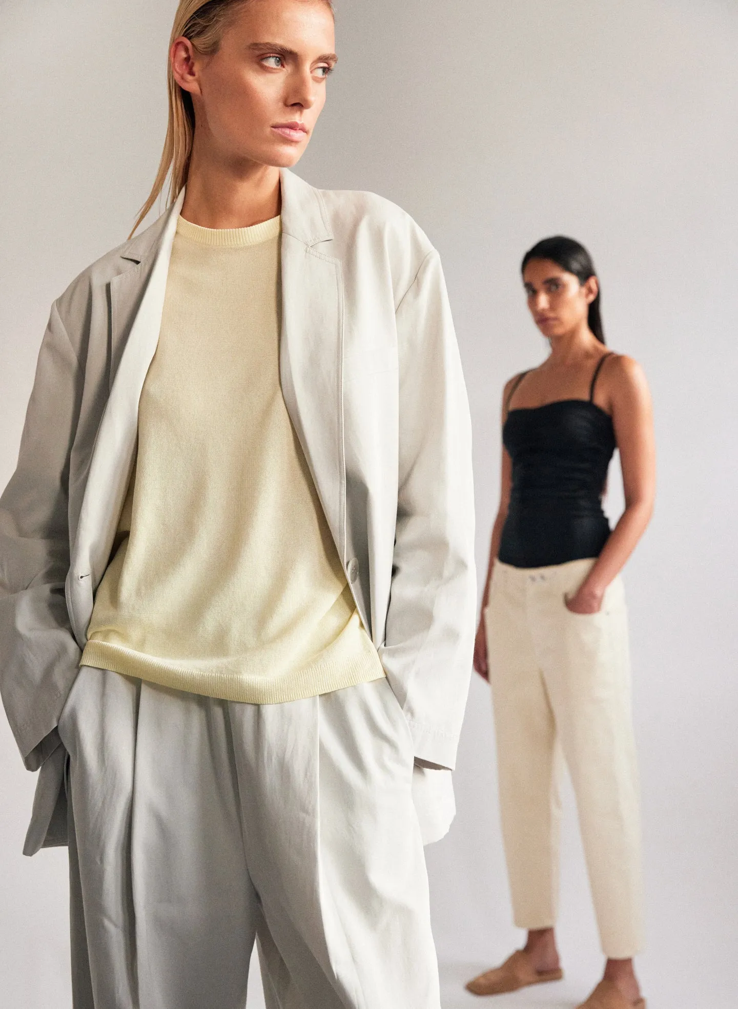 Drapey Suiting Liam Blazer sold by Tibi product image thumbnail 2