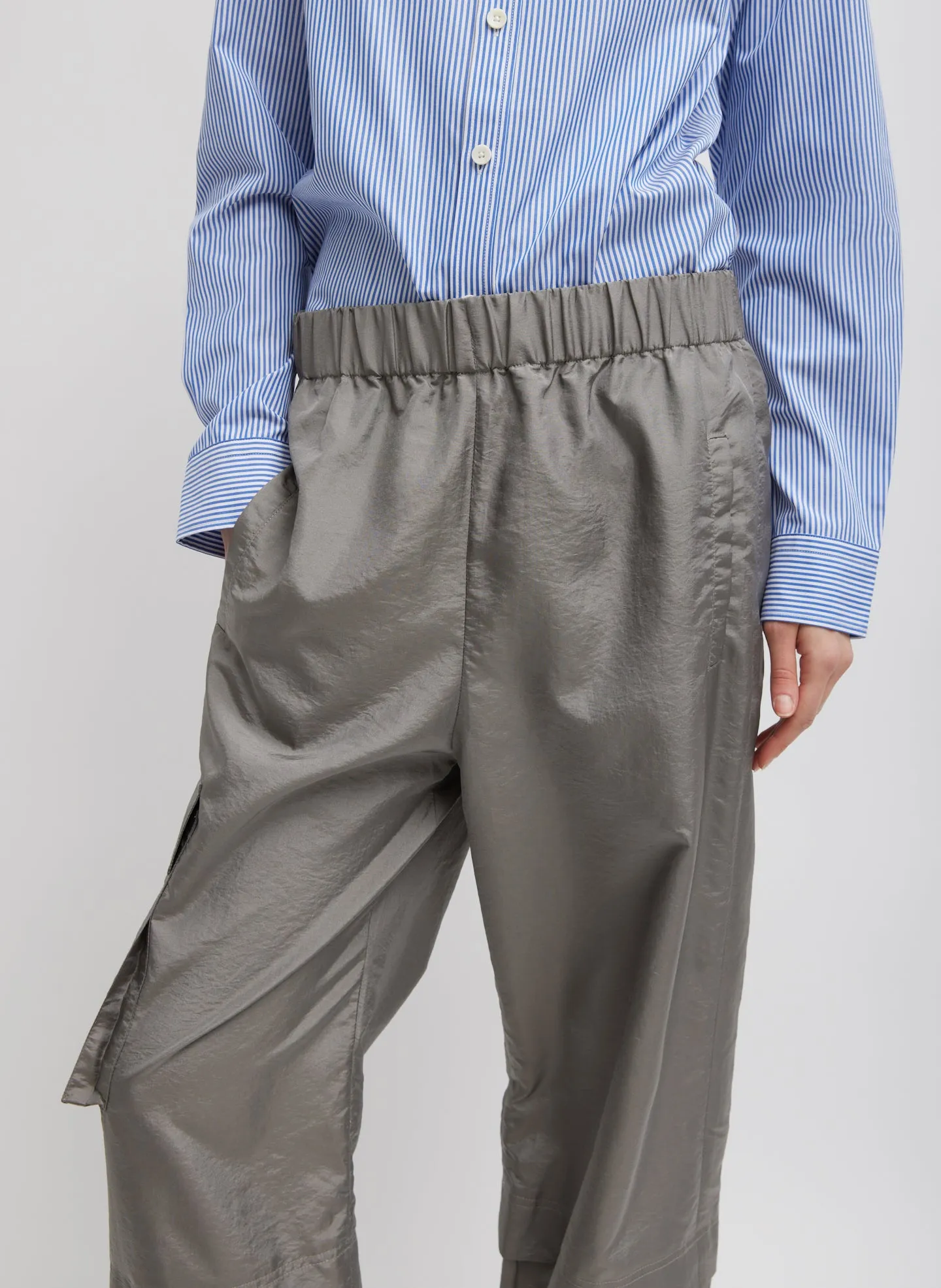 Crispy Nylon Wilt Pull On Jogger sold by Tibi product image thumbnail 2