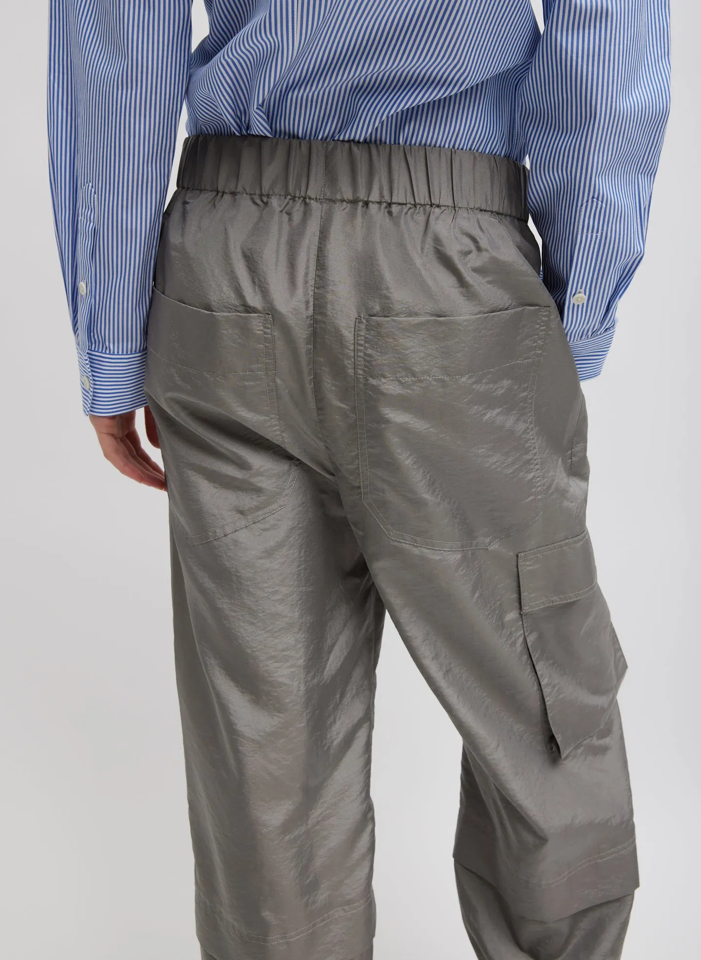 Crispy Nylon Wilt Pull On Jogger sold by Tibi product image thumbnail 3