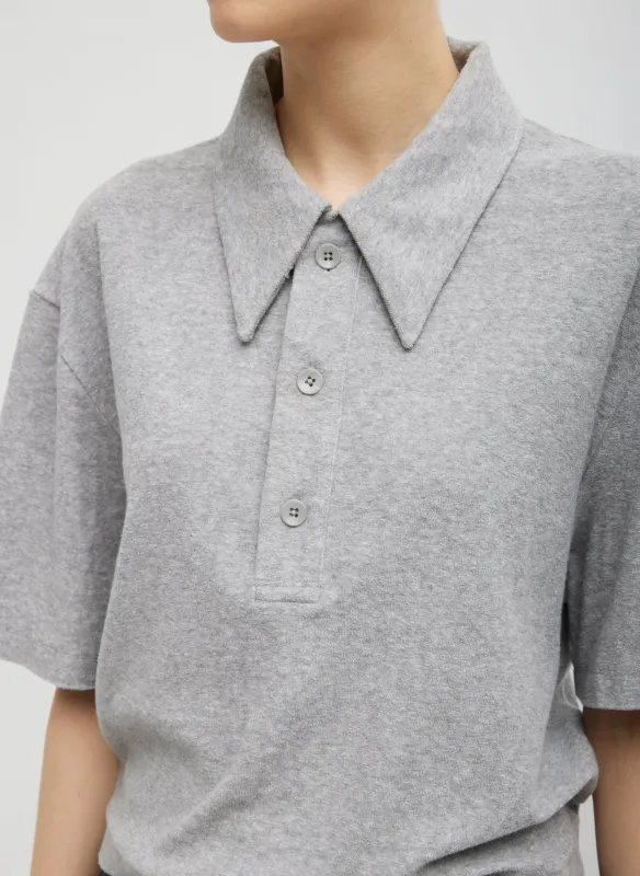 Dry Loop Terry Easy Polo Shirt made by Tibi