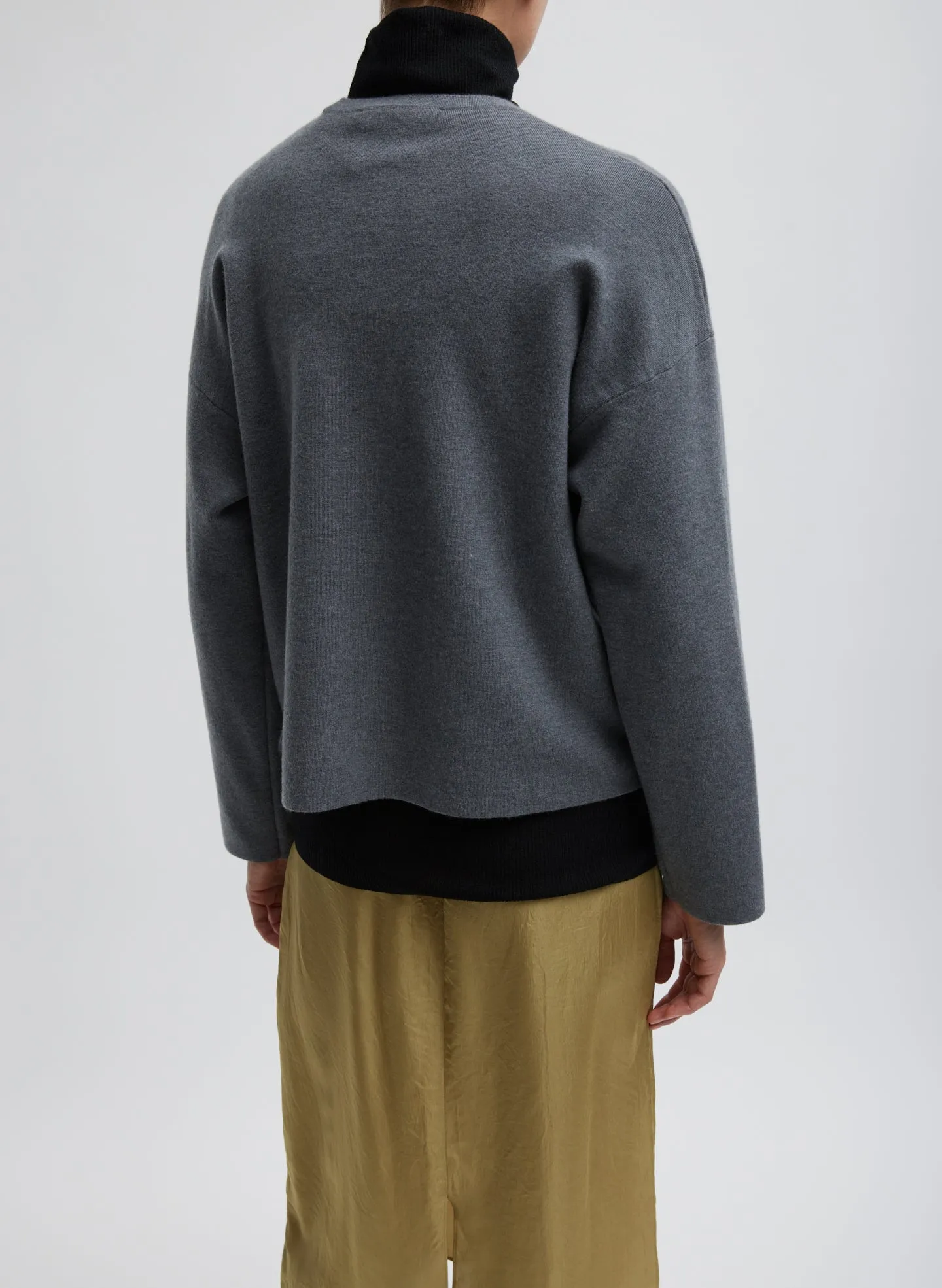 Double Faced Cashmere Oversized Easy Sweater sold by Tibi product image thumbnail 4