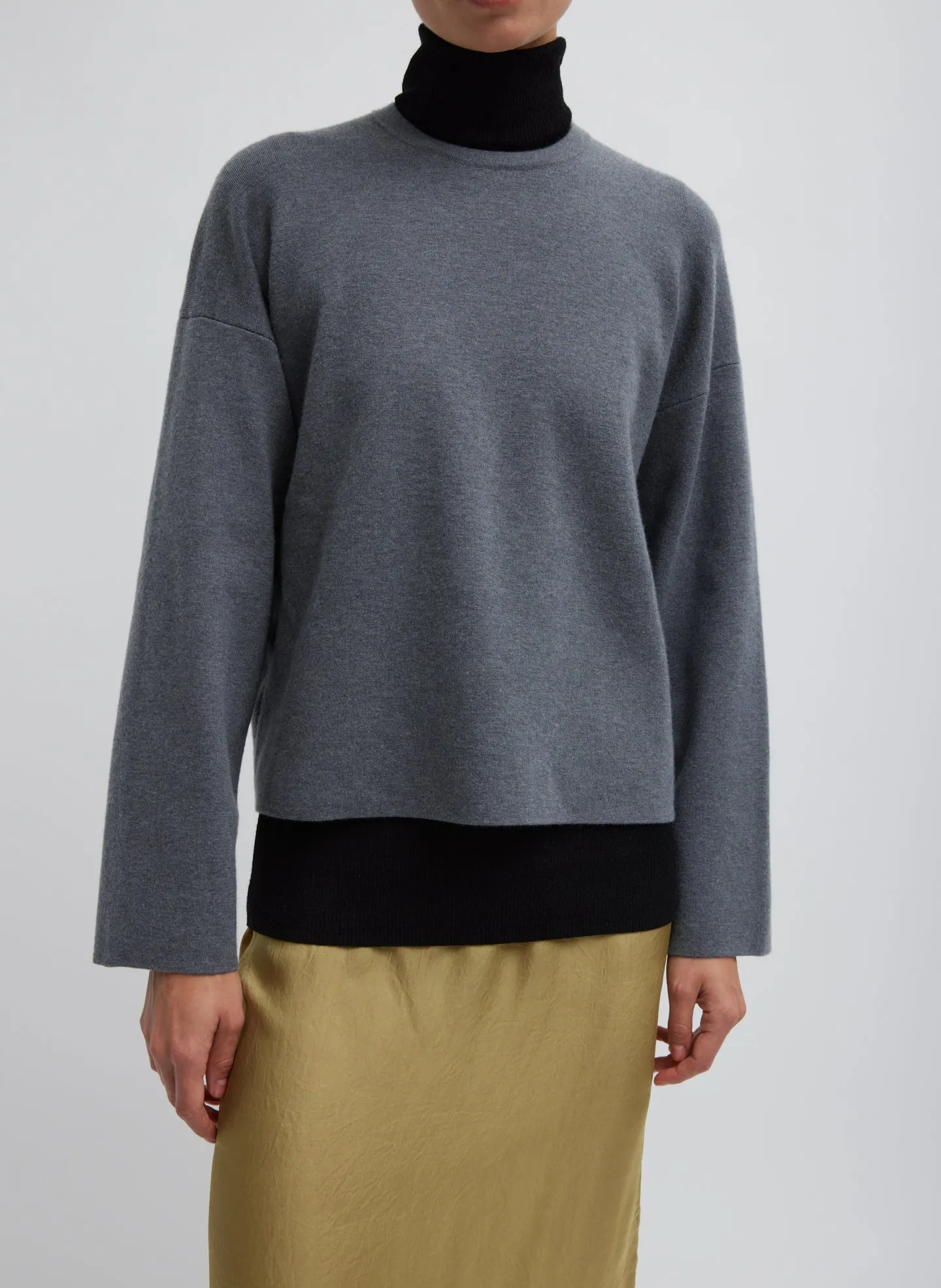 Double Faced Cashmere Oversized Easy Sweater sold by Tibi product image thumbnail 3