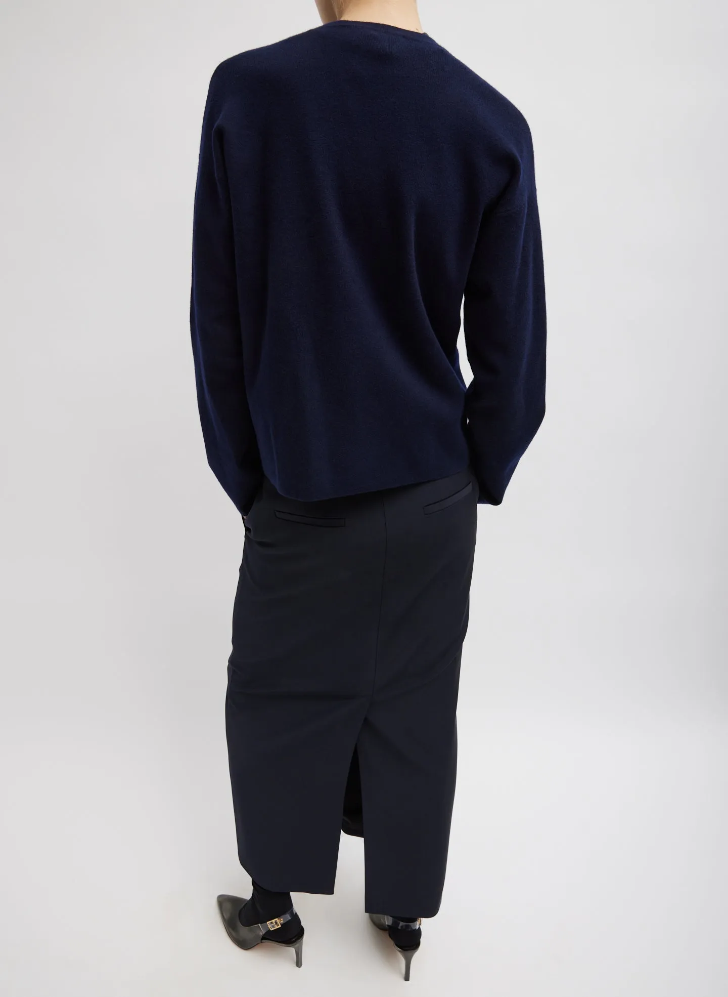 Double Faced Cashmere Oversized Easy Sweater sold by Tibi product image thumbnail 5