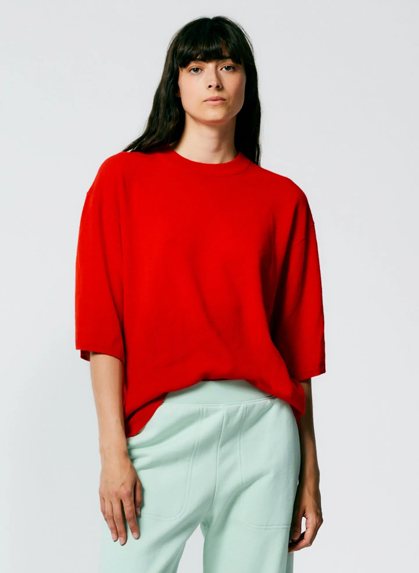 Feather Weight Cashmere Oversized Easy T-Shirt sold by Tibi