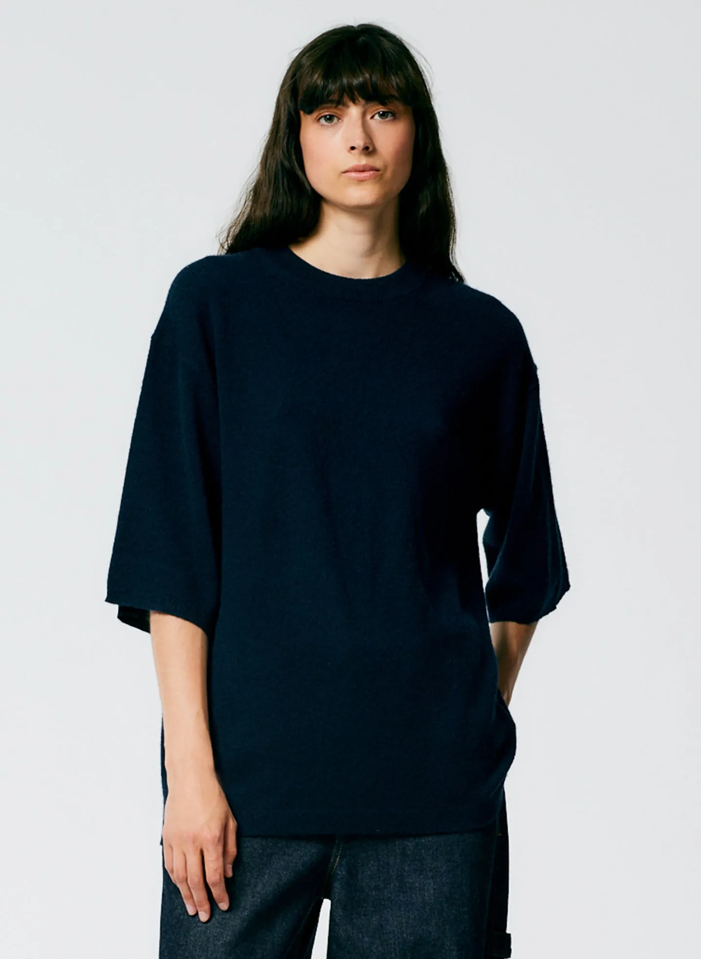 Feather Weight Cashmere Oversized Easy T-Shirt sold by Tibi
