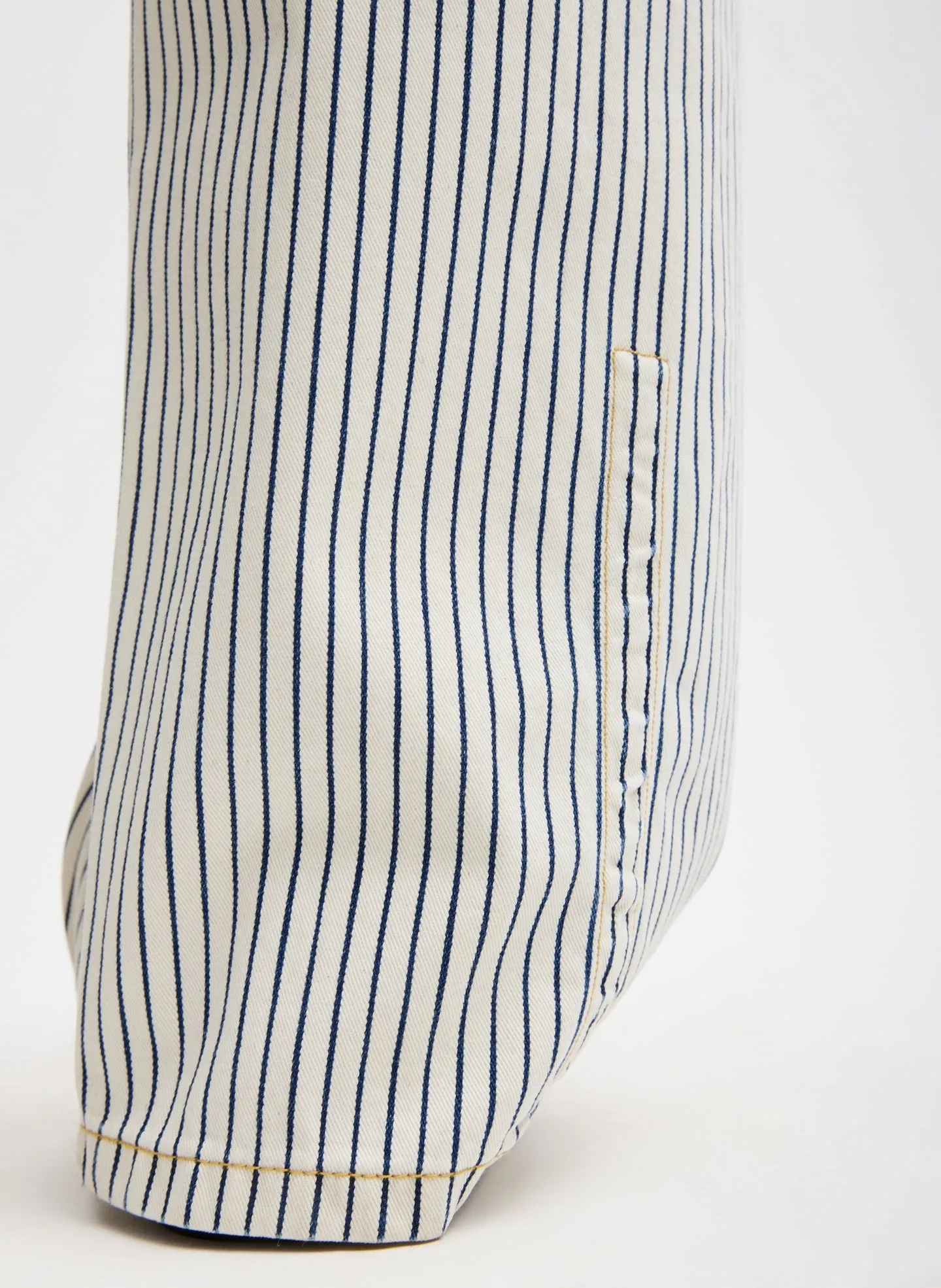 Stone Washed Striped Denim Sid Jean sold by Tibi product image thumbnail 4