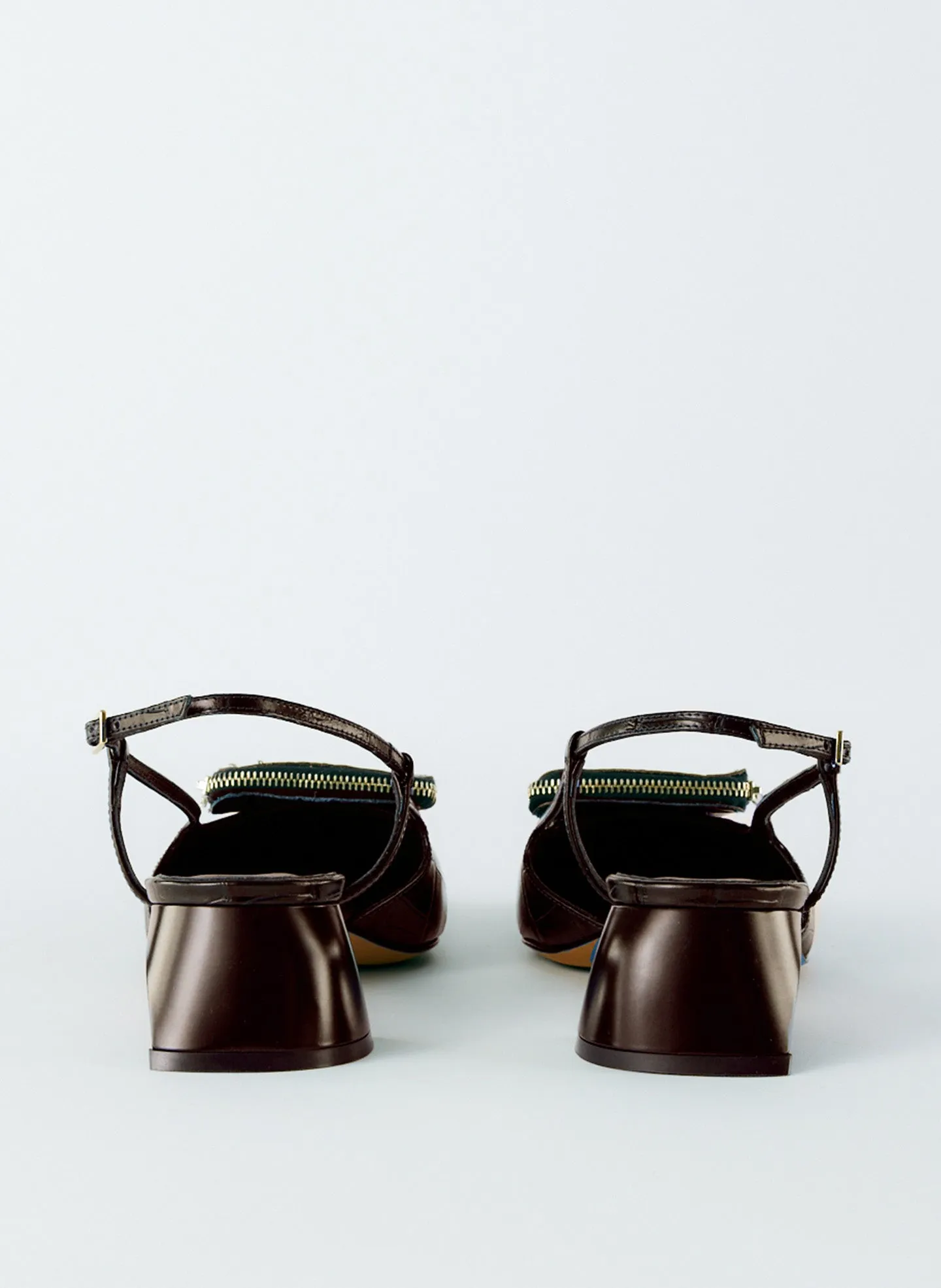 Croc Print Victor Slingback sold by Tibi product image thumbnail 5