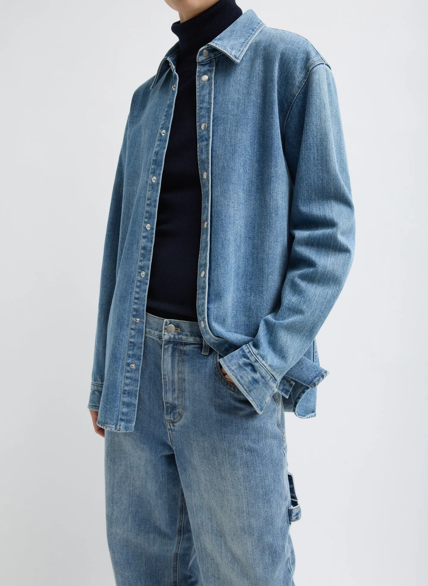 Classic Wash Denim Easy Shirt sold by Tibi