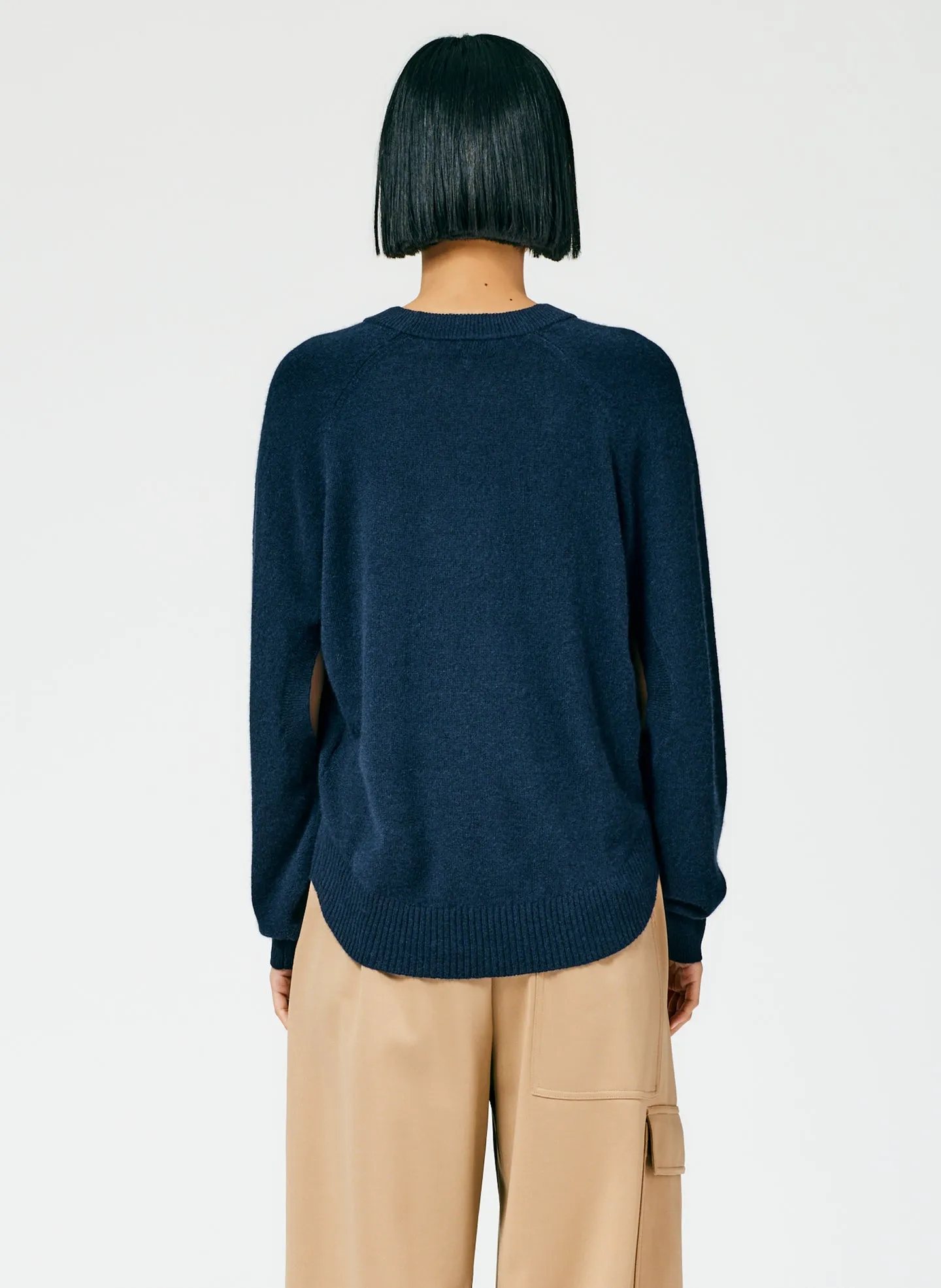 Feather Weight Cashmere Open Sleeve Cocoon Sweater sold by Tibi product image thumbnail 5