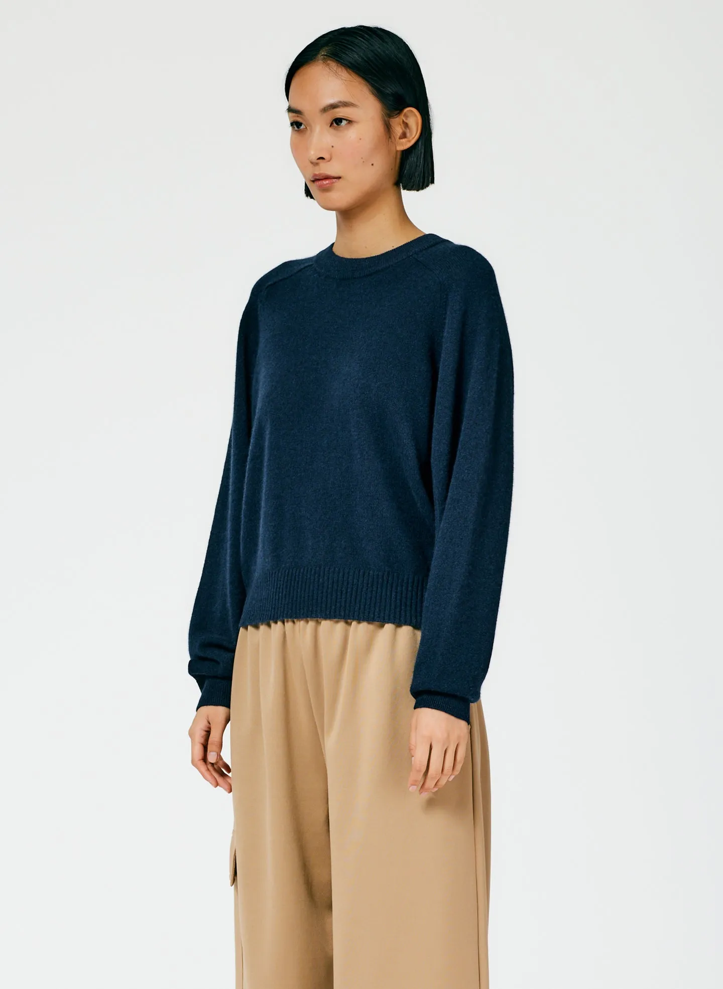 Feather Weight Cashmere Open Sleeve Cocoon Sweater sold by Tibi product image thumbnail 4