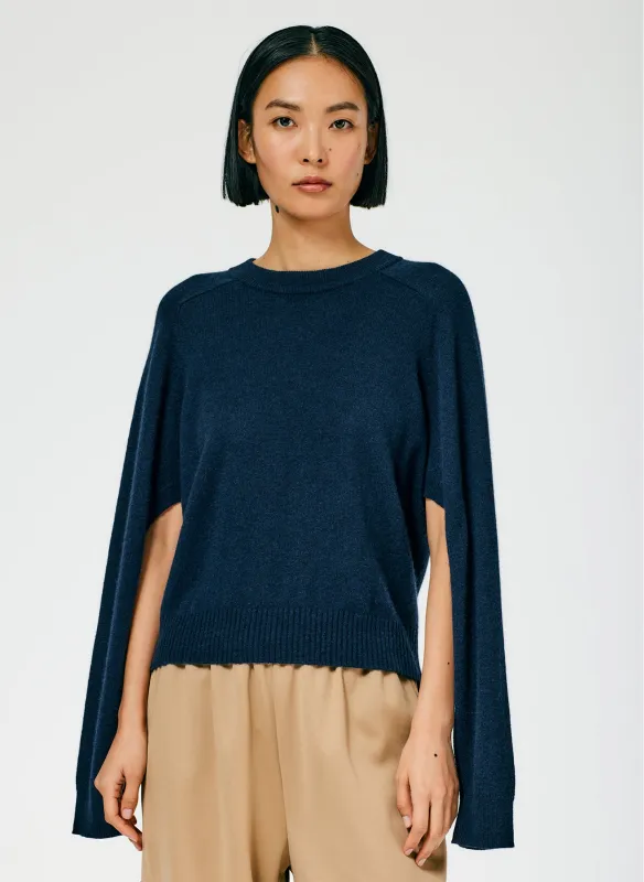 Feather Weight Cashmere Open Sleeve Cocoon Sweater sold by Tibi