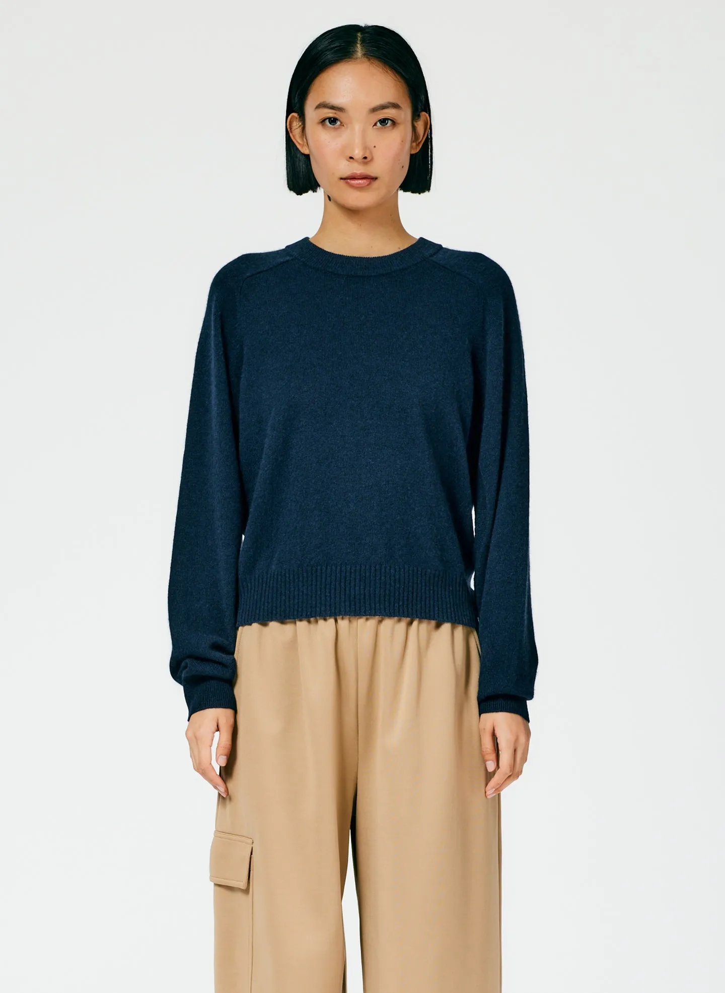 Feather Weight Cashmere Open Sleeve Cocoon Sweater sold by Tibi product image thumbnail 3
