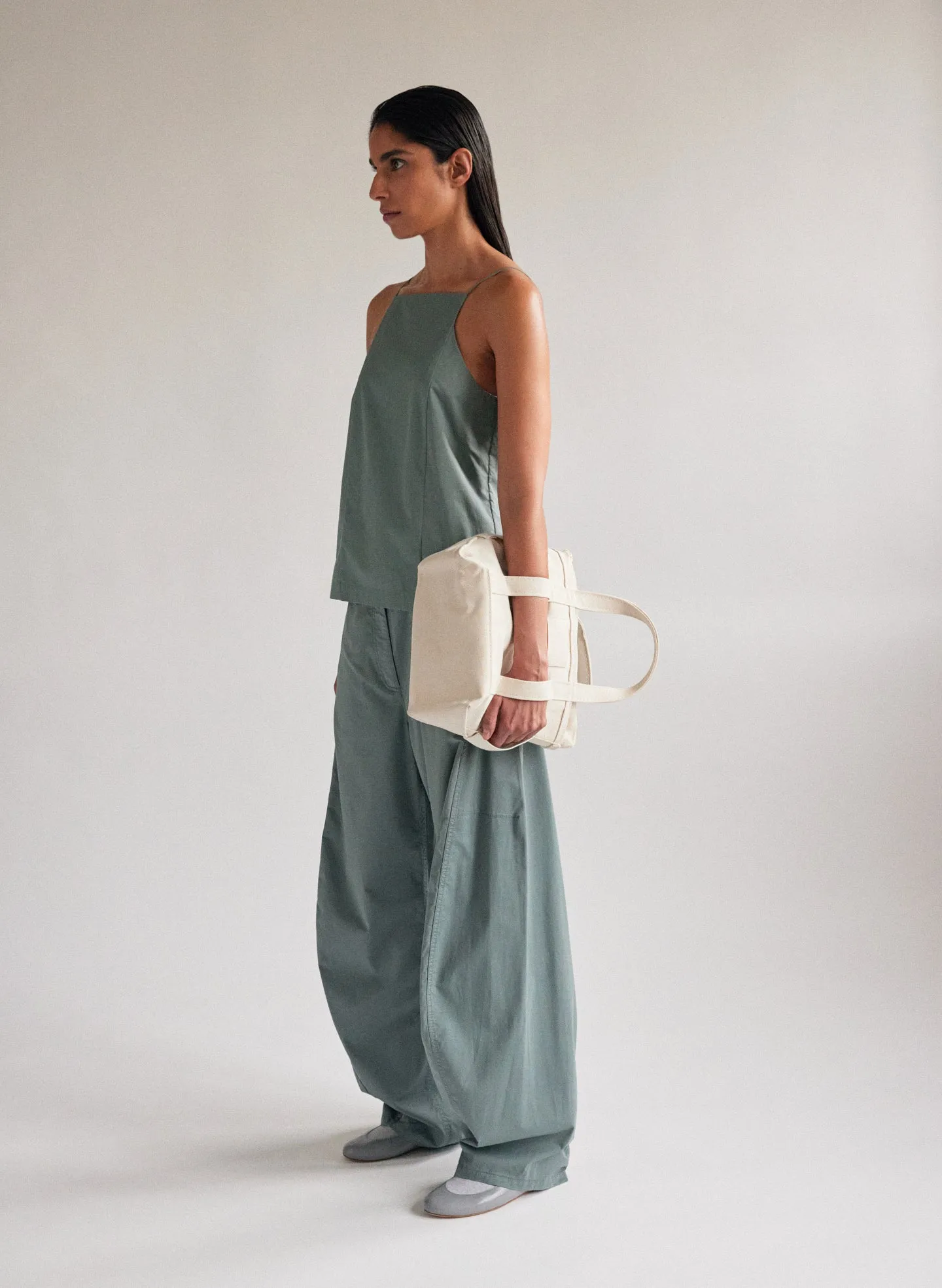 Garment Dyed Silky Cotton Sid Pant sold by Tibi product image thumbnail 2