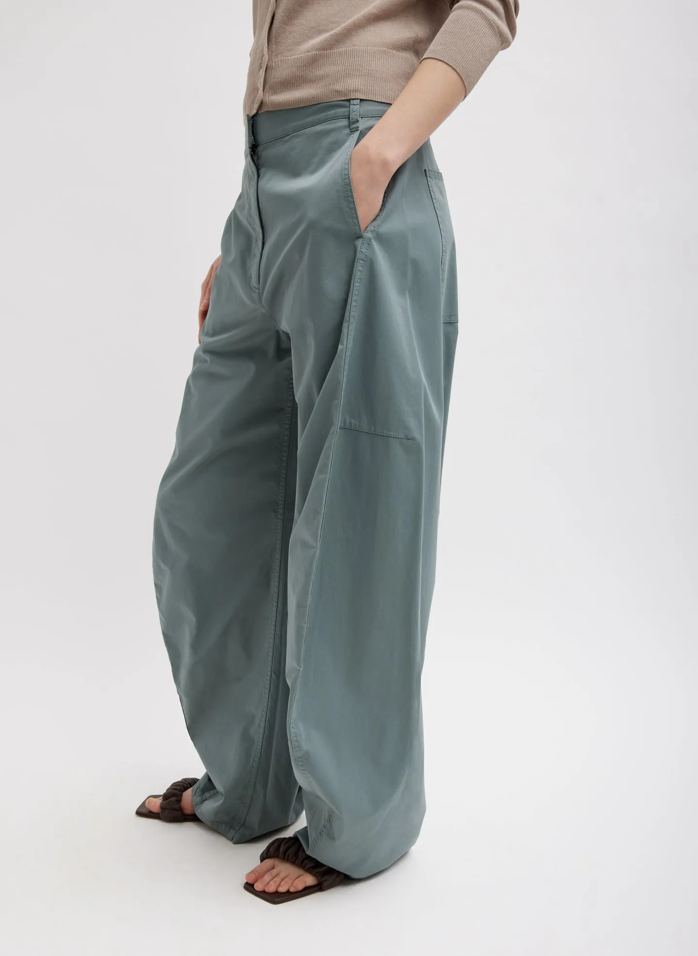 Garment Dyed Silky Cotton Sid Pant sold by Tibi product image thumbnail 3