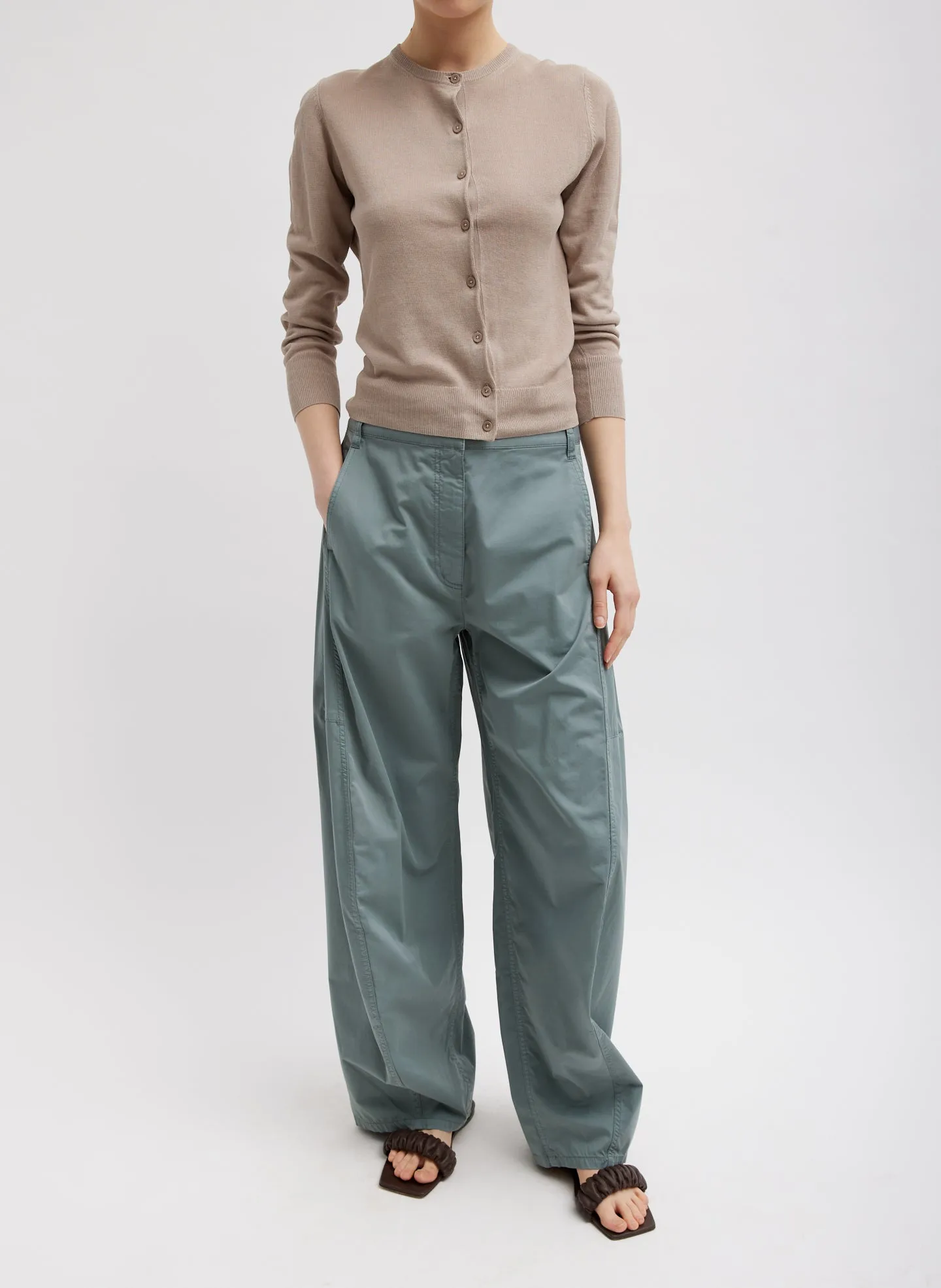 Garment Dyed Silky Cotton Sid Pant sold by Tibi