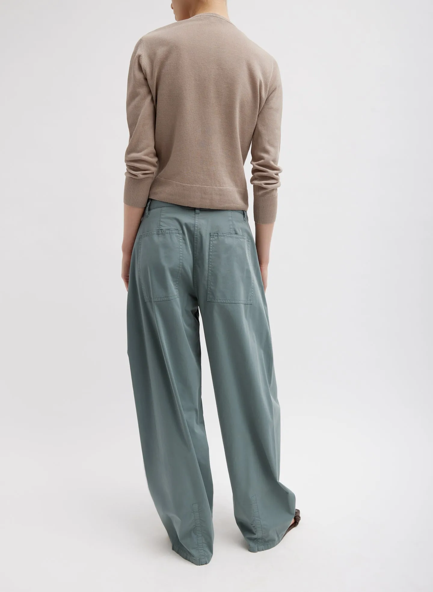 Garment Dyed Silky Cotton Sid Pant sold by Tibi product image thumbnail 5