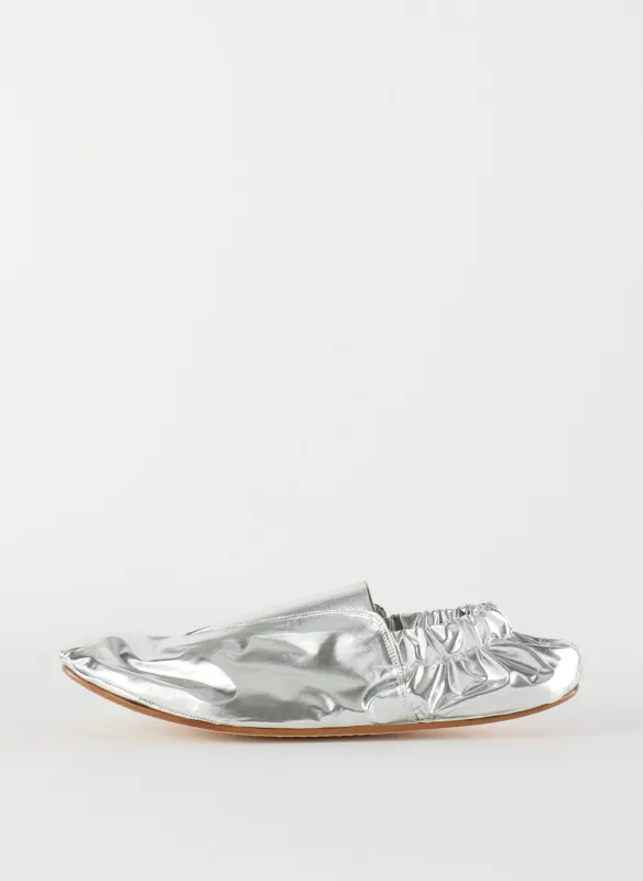 Metallic Mikhail Flat made by Tibi