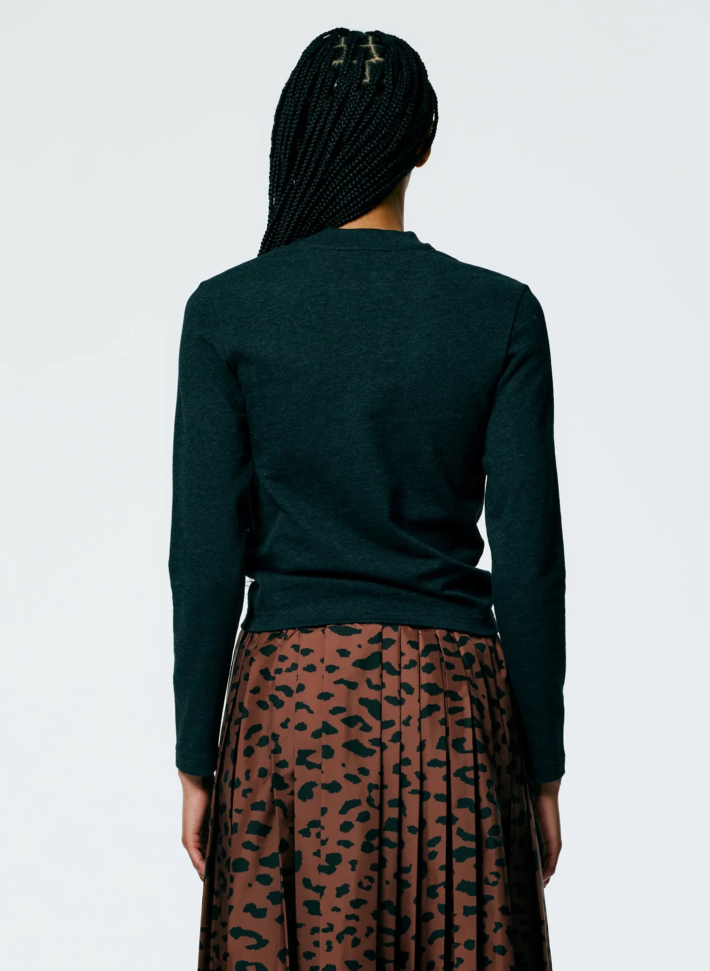 Perfect Shrunken V-Neck T-Shirt sold by Tibi product image thumbnail 4