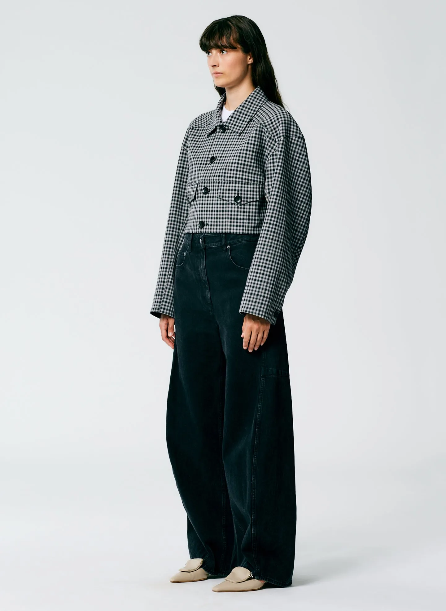 Black Denim Sid Jean - Regular sold by Tibi product image thumbnail 4