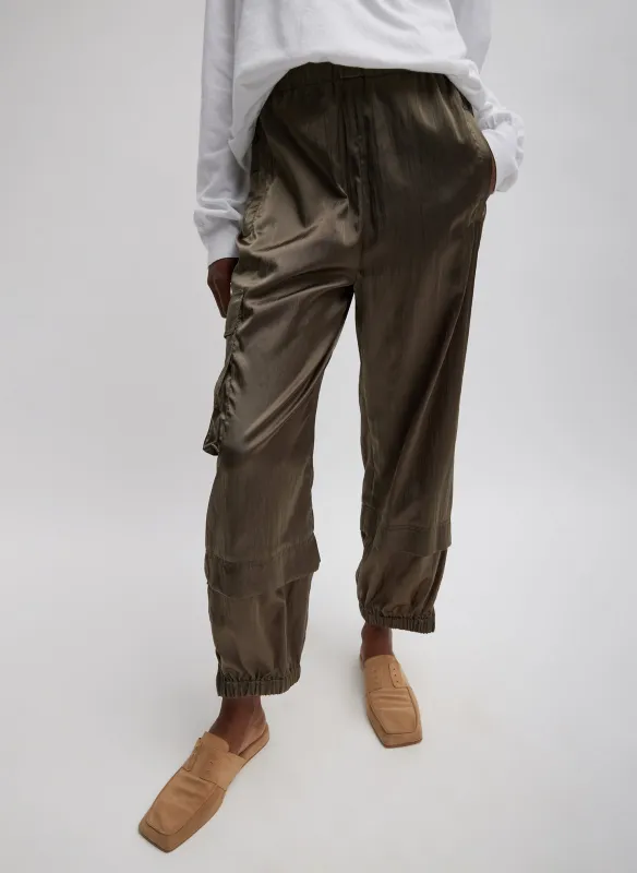 Shiny Nylon Pull On Wilt Jogger made by Tibi