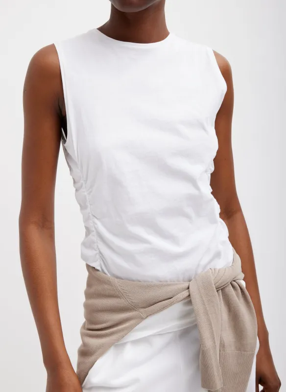 T-Shirting Shirred Crewneck Top made by Tibi