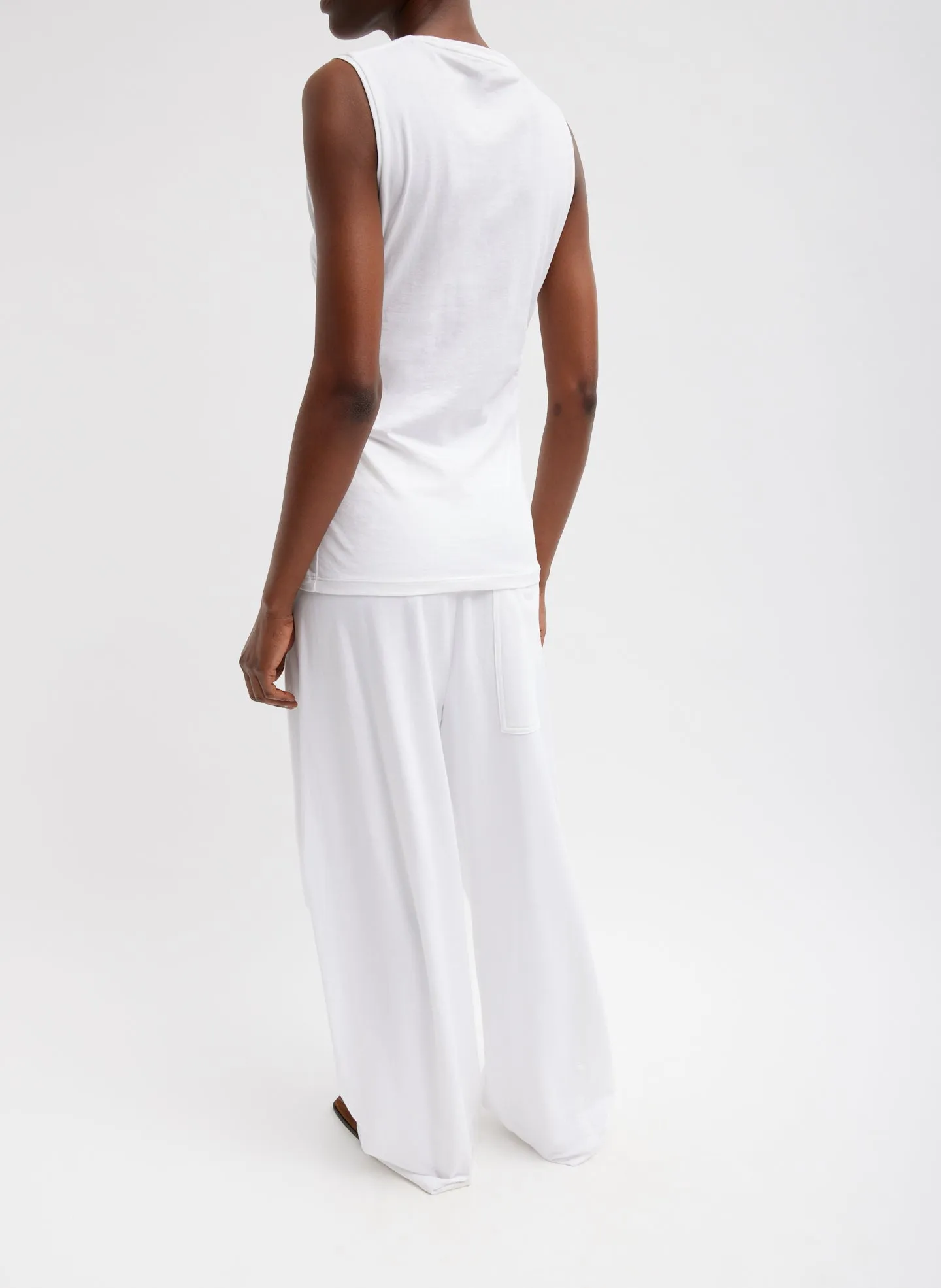 T-Shirting Shirred Crewneck Top sold by Tibi product image thumbnail 3