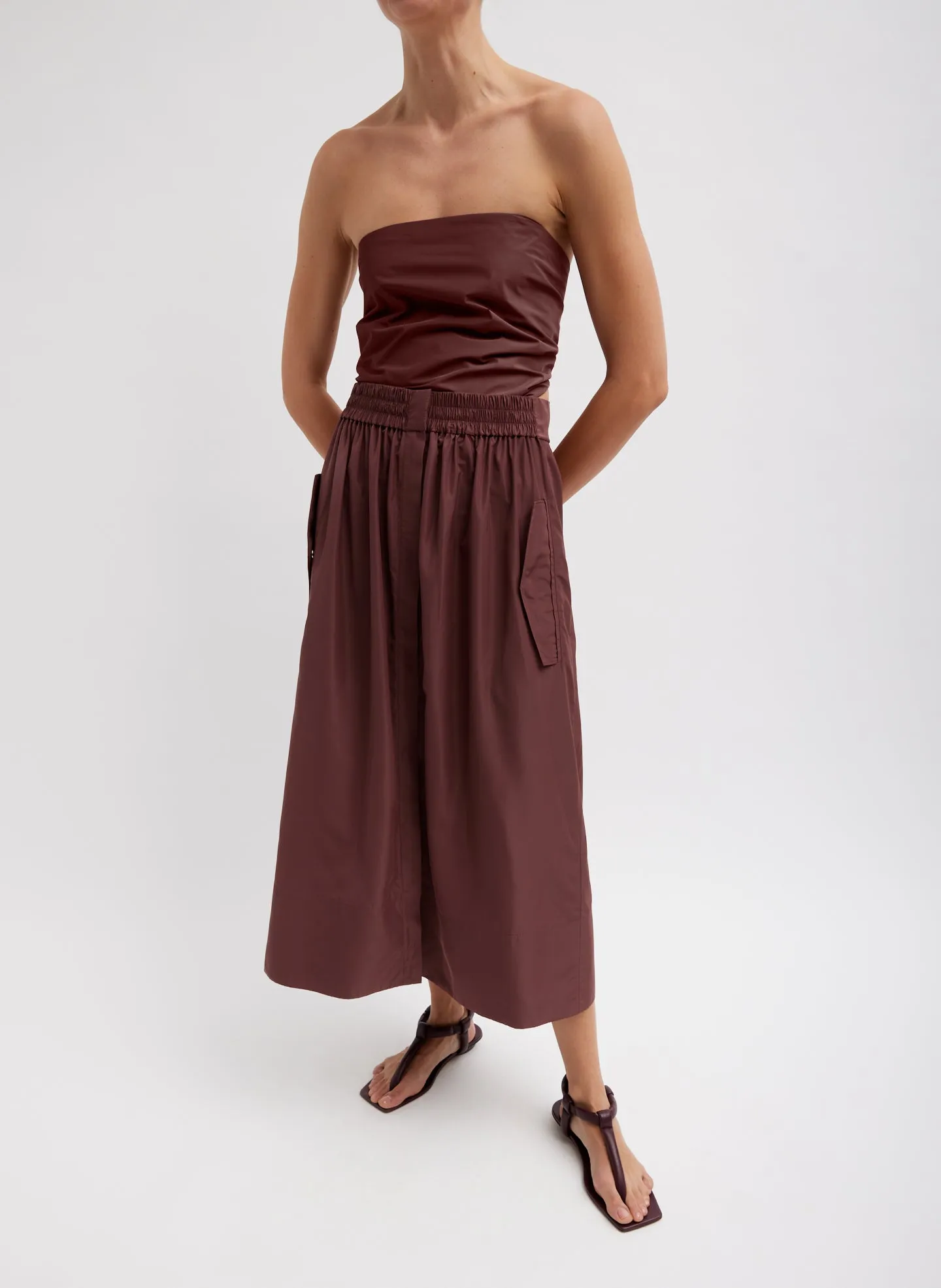 Italian Sporty Nylon Full Skirt sold by Tibi product image thumbnail 4