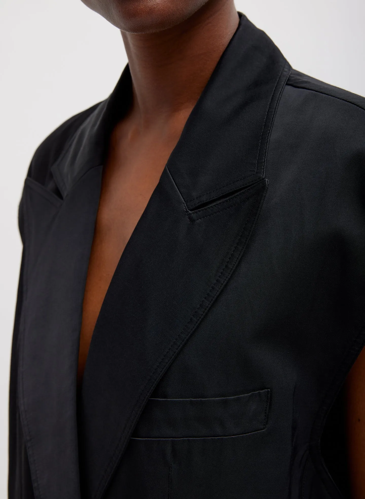 Drapey Suiting Oversized Double Breasted Vest sold by Tibi product image thumbnail 3