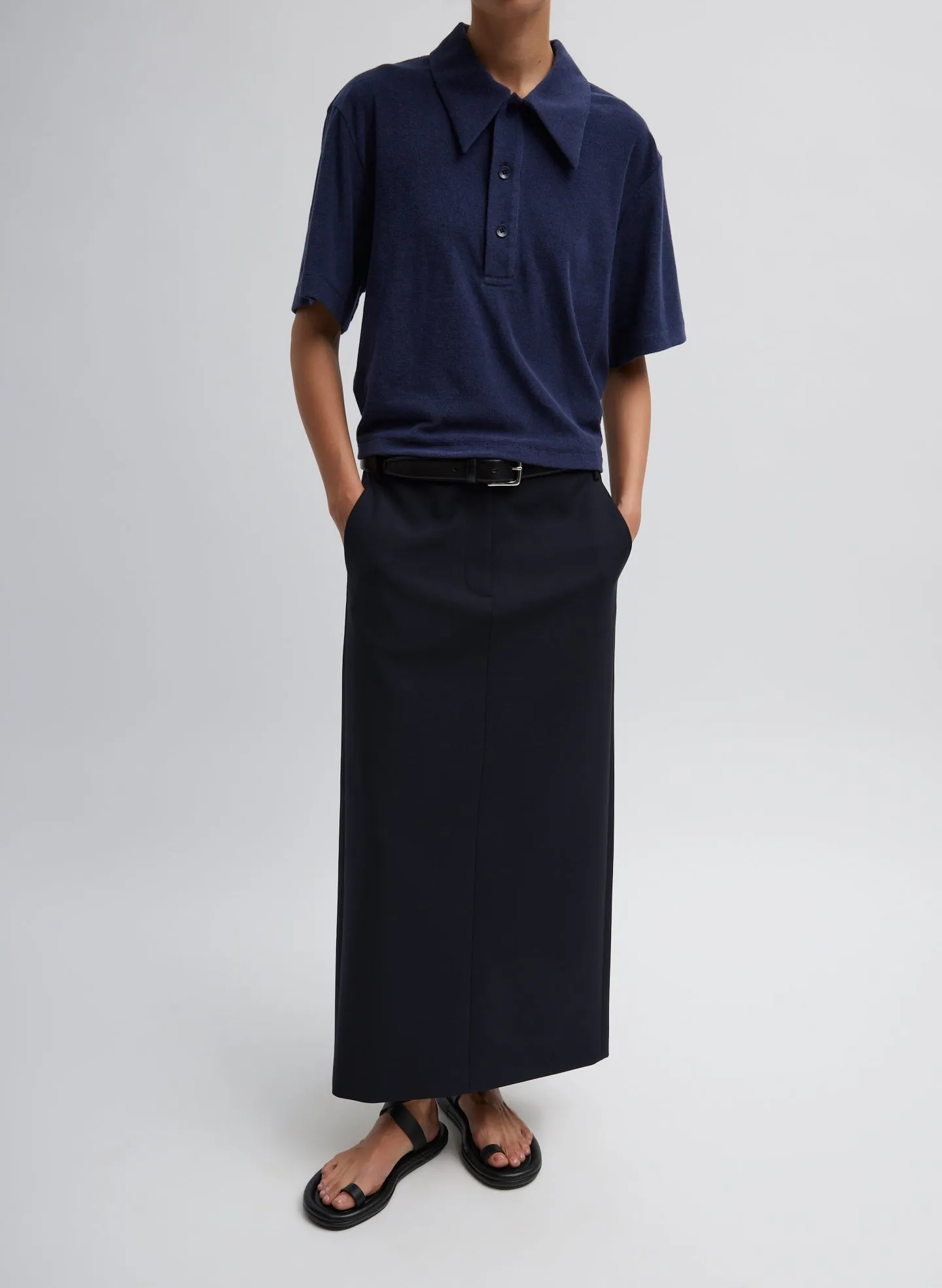 Dry Loop Terry Easy Polo sold by Tibi product image thumbnail 3