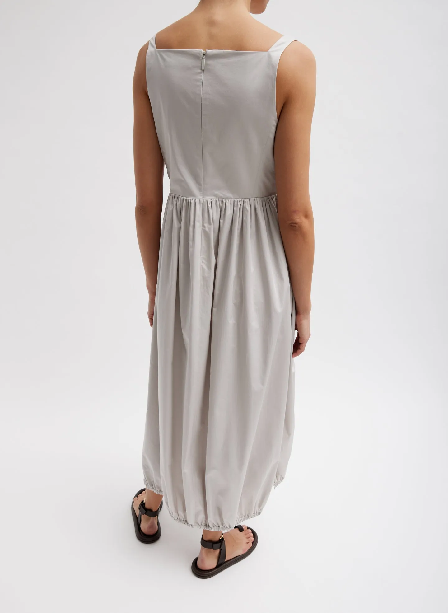 Eco Poplin Square Neck Sculpted Dress sold by Tibi product image thumbnail 4