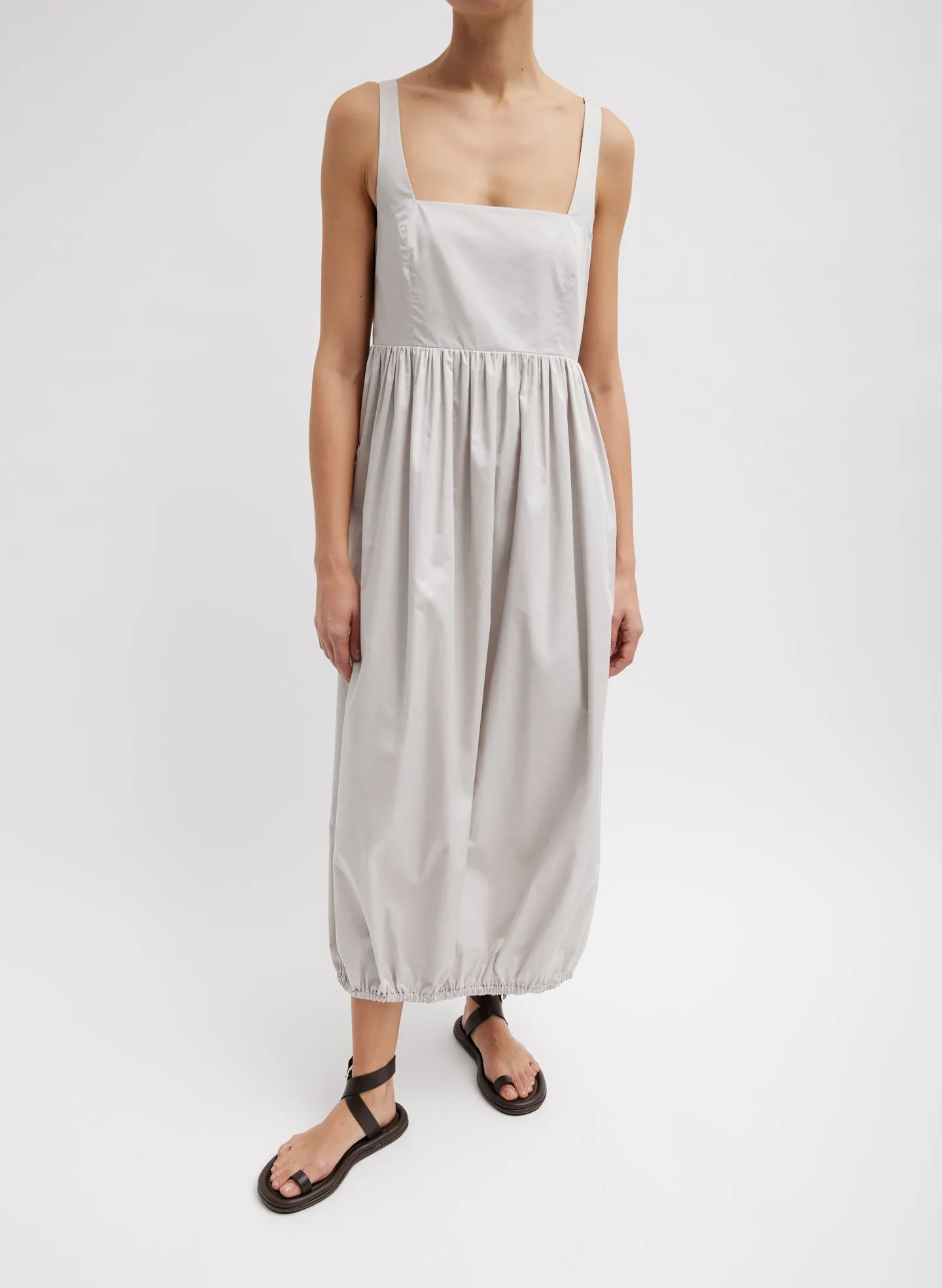 Eco Poplin Square Neck Sculpted Dress sold by Tibi