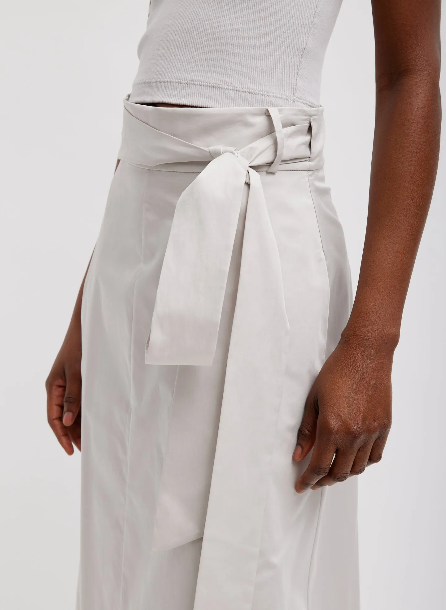 Eco Poplin Back Wrap Skirt sold by Tibi product image thumbnail 2