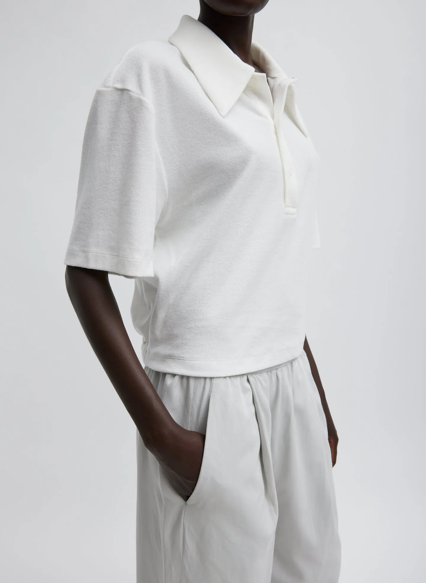 Dry Loop Terry Easy Polo sold by Tibi product image thumbnail 2