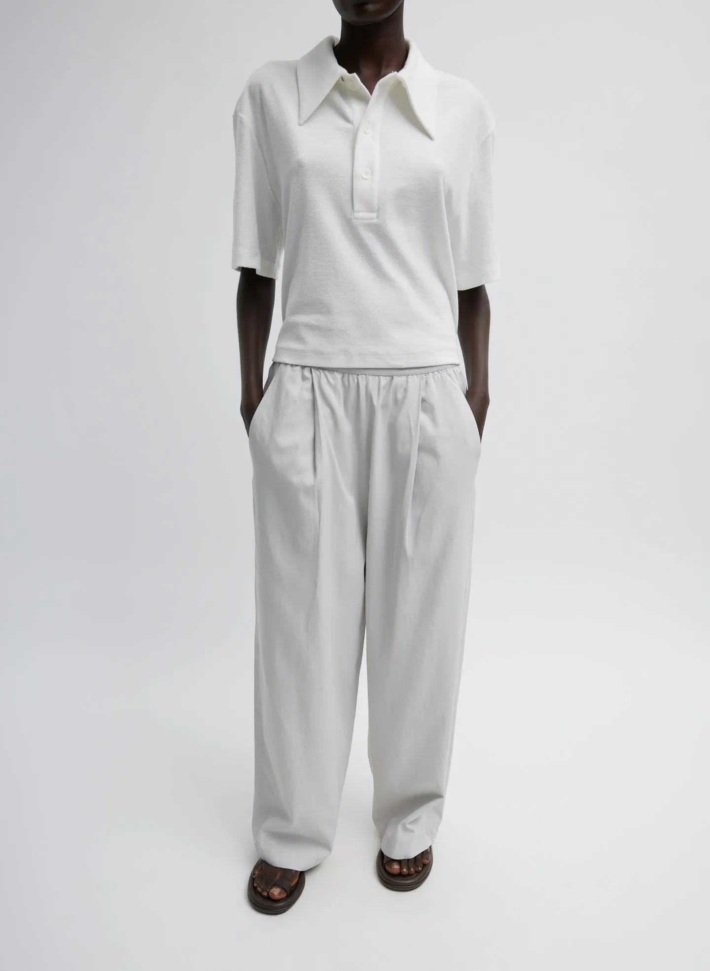 Dry Loop Terry Easy Polo sold by Tibi product image thumbnail 4