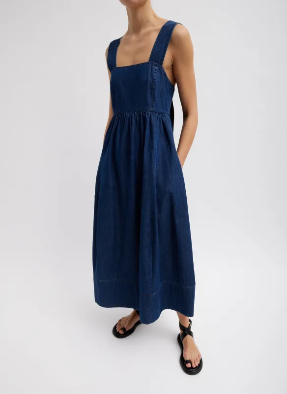 Light Weight Stone Wash Sculpted Dress made by Tibi