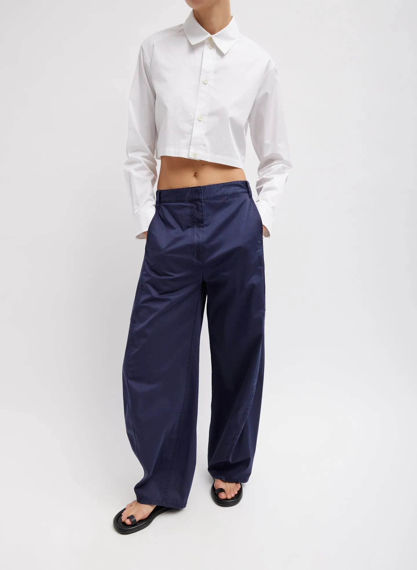 Eco Poplin Cropped Shirt sold by Tibi product image thumbnail 5