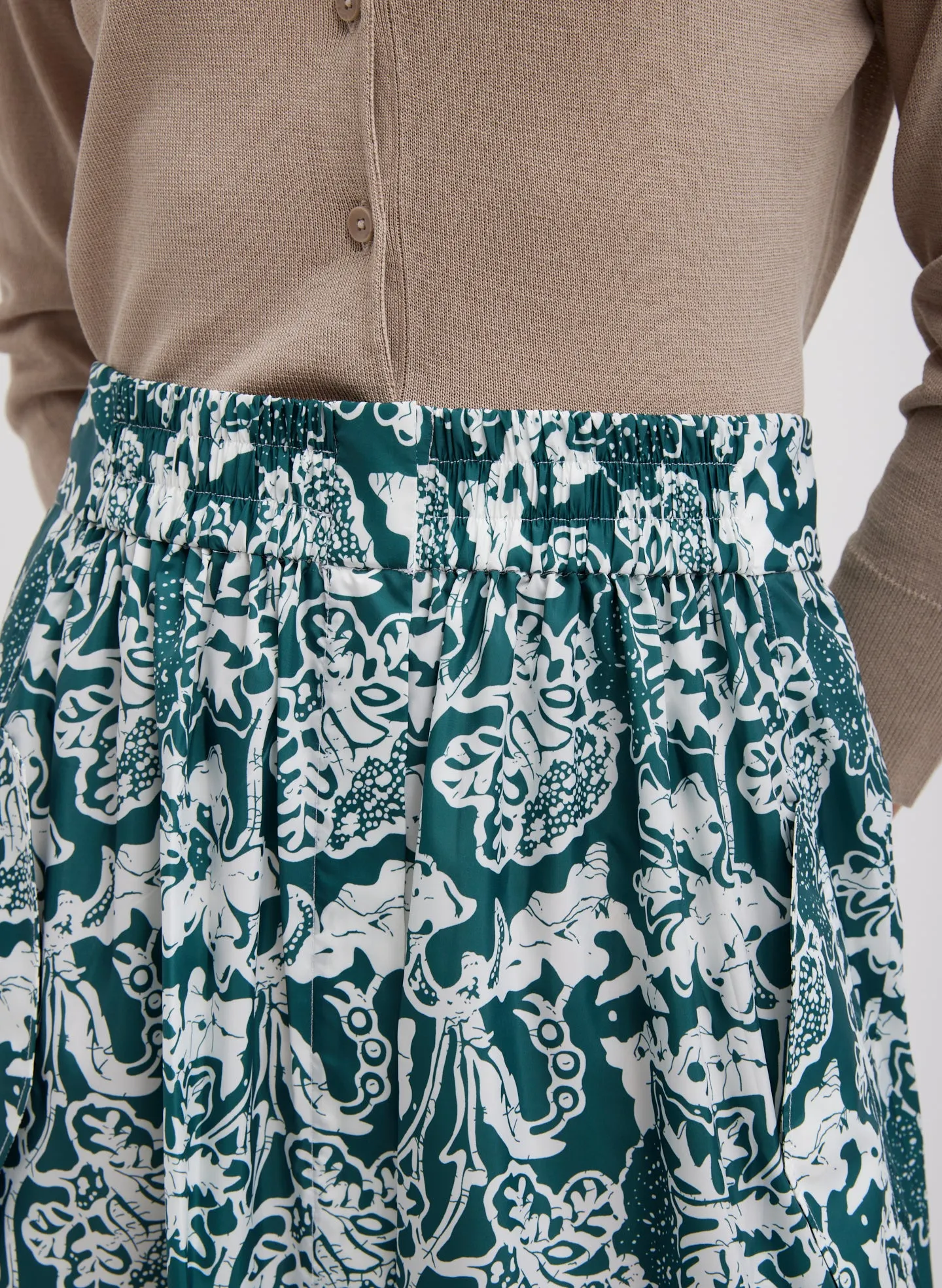 Recycled Nylon Batik Full Skirt sold by Tibi product image thumbnail 2